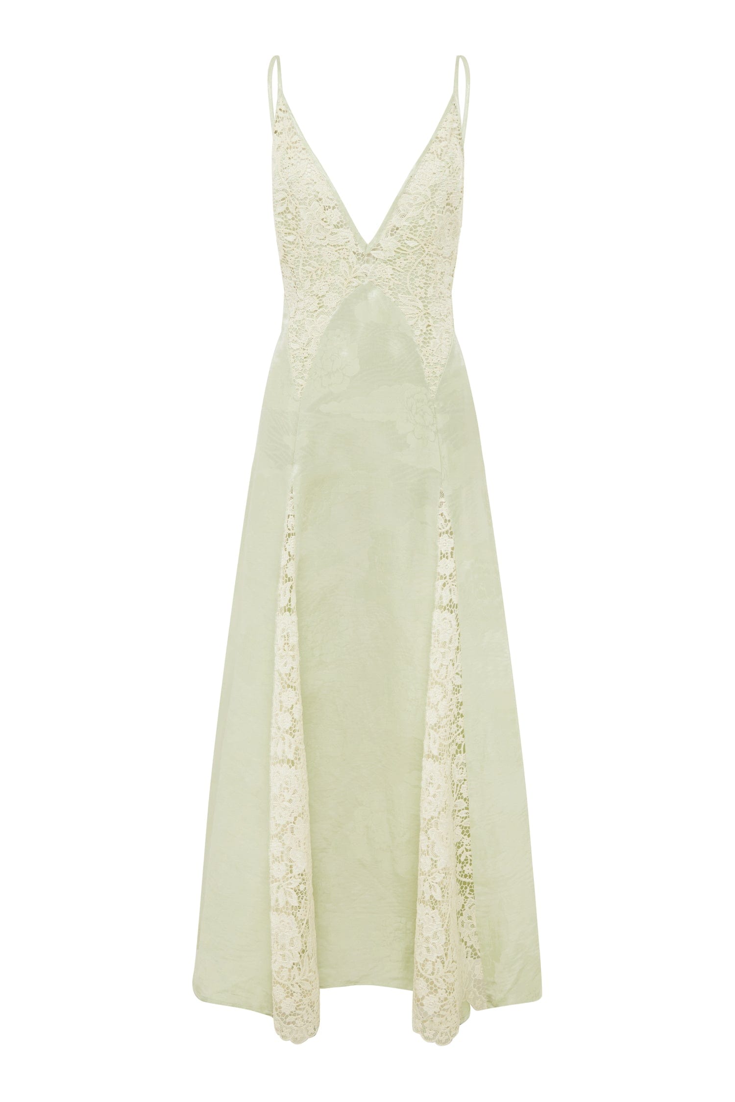 APOLLONIA PISTACHIO SLIP DRESS