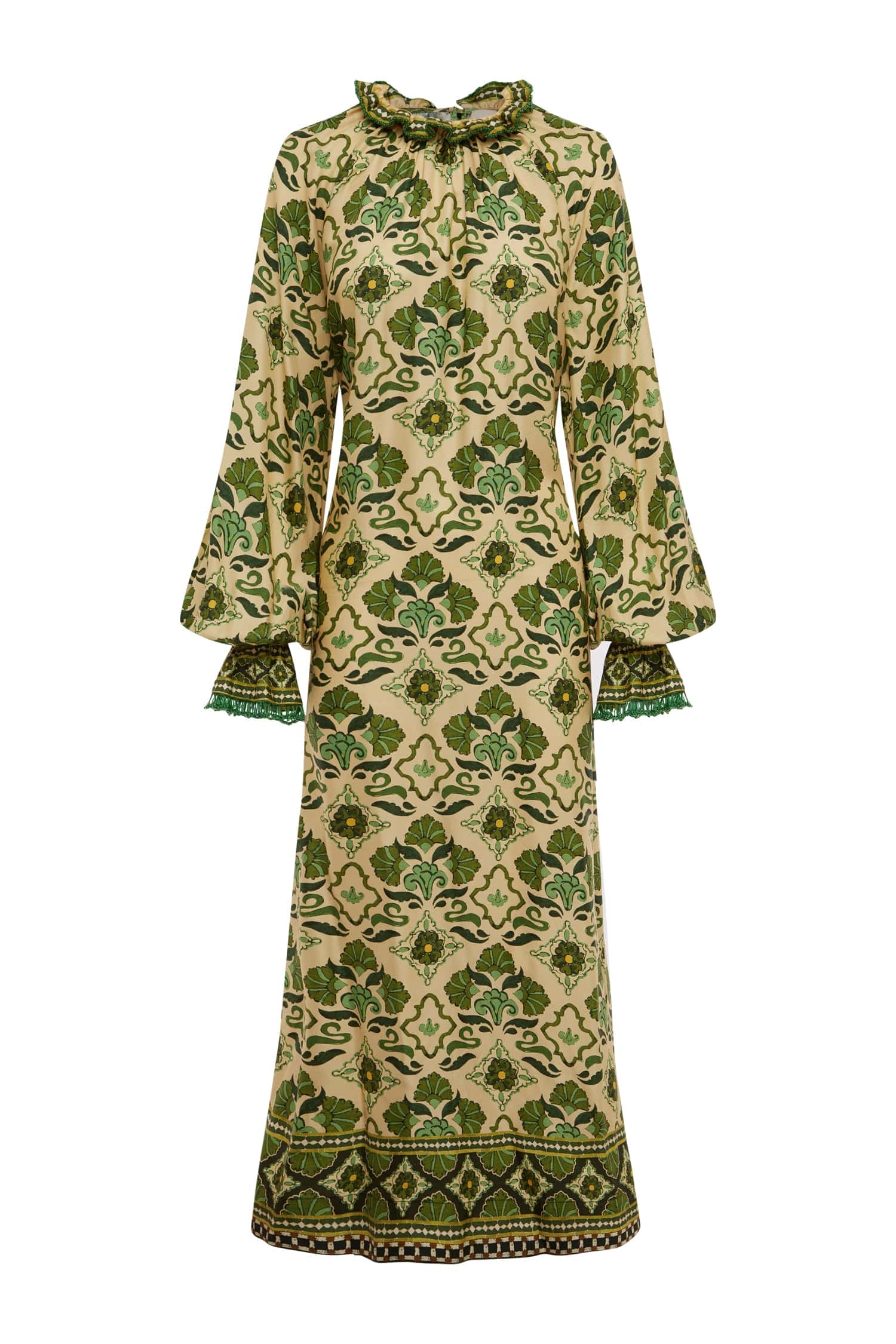 ALÉMAIS Cece Silk Midi Dress 6 AU/UK (2 US)