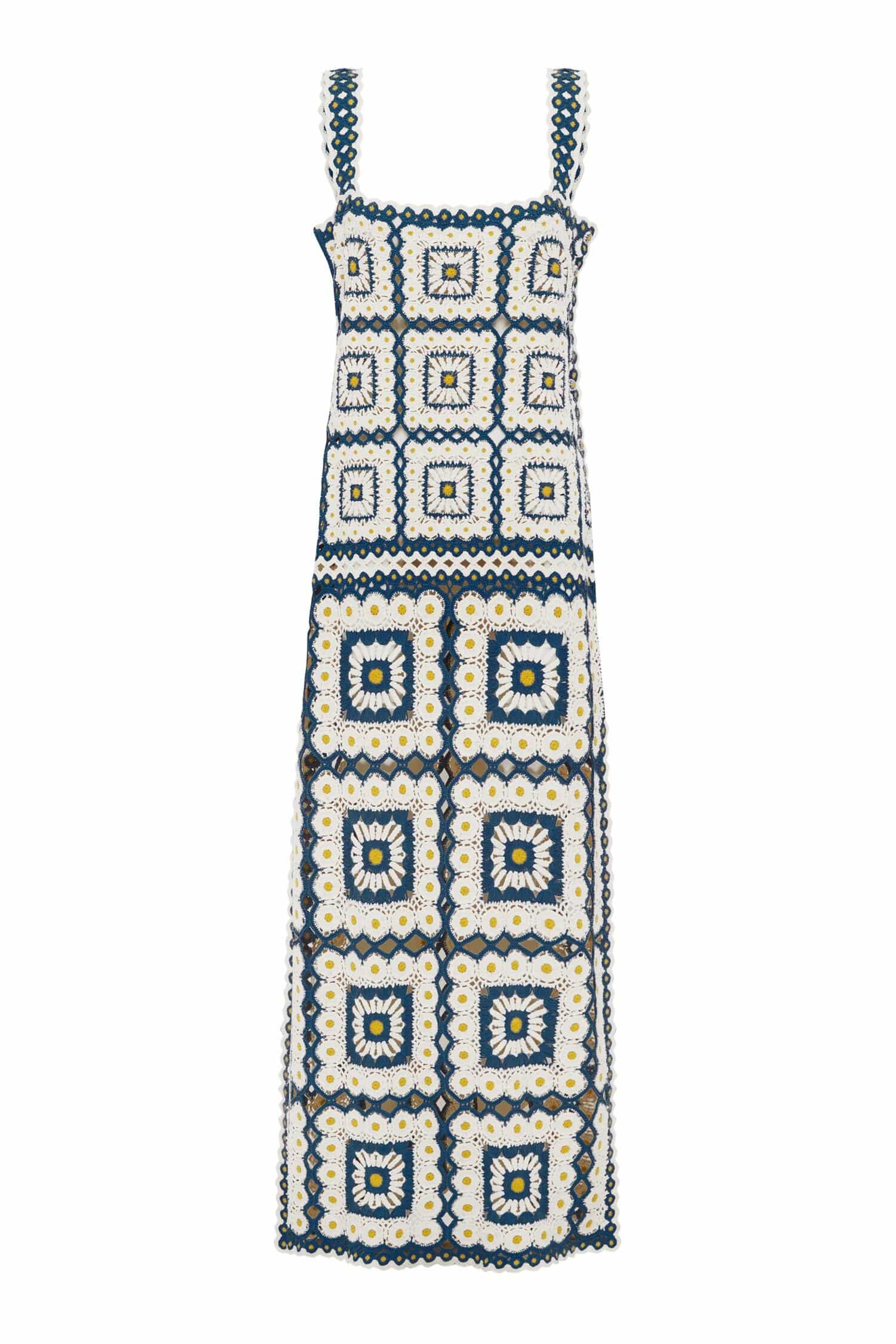 alemais blue and white dress Alemais Floral Print V-neck Dress