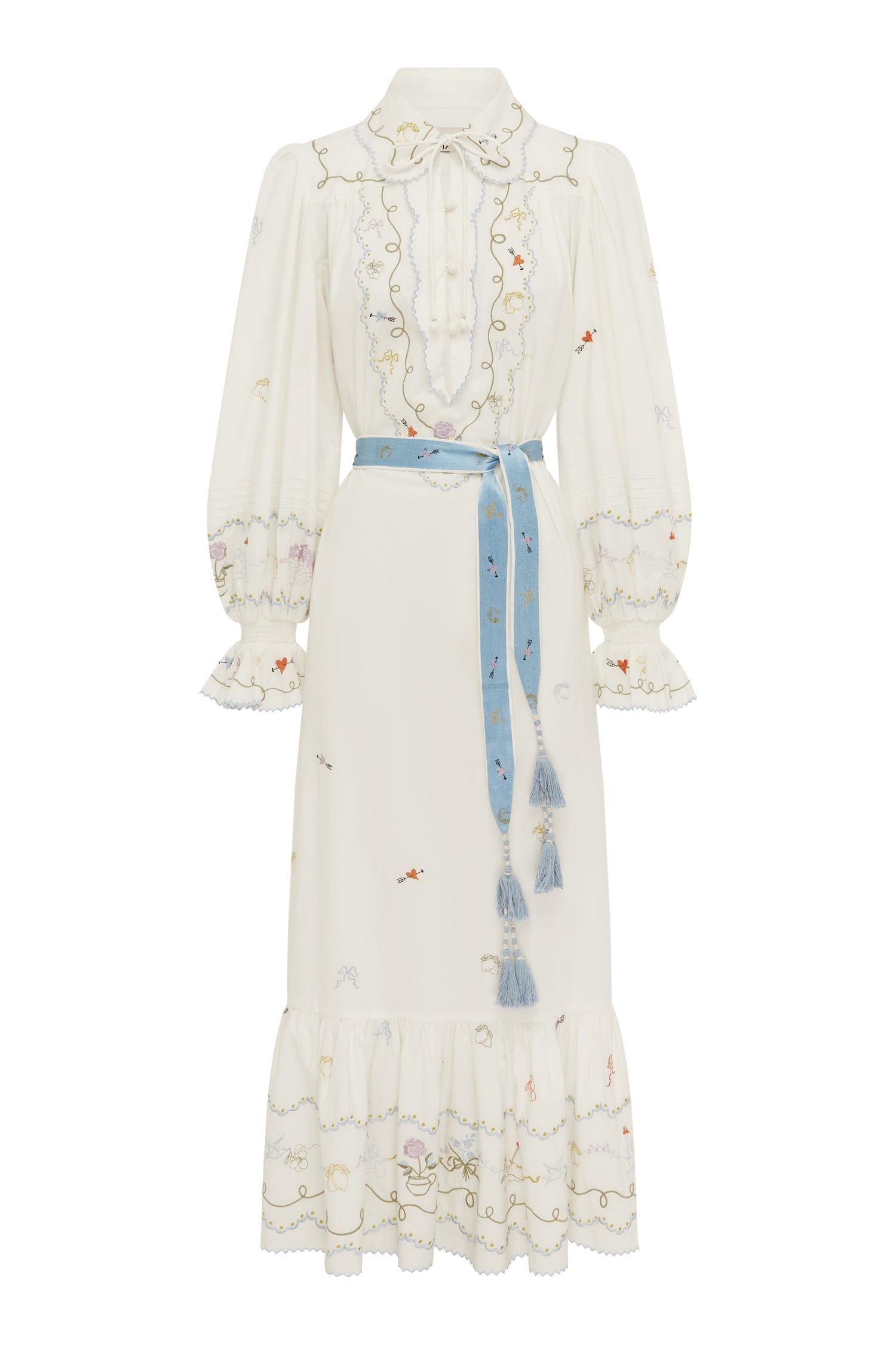 GIULIA EMBROIDERED MIDI DRESS GIULIA EMBROIDERED MIDI DRESS