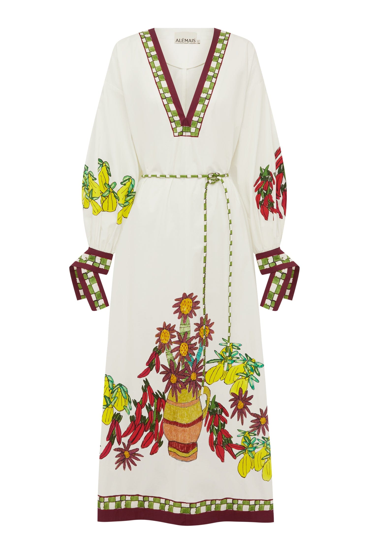 alemais isabella v midi dress KATERINA V NECK MIDI DRESS