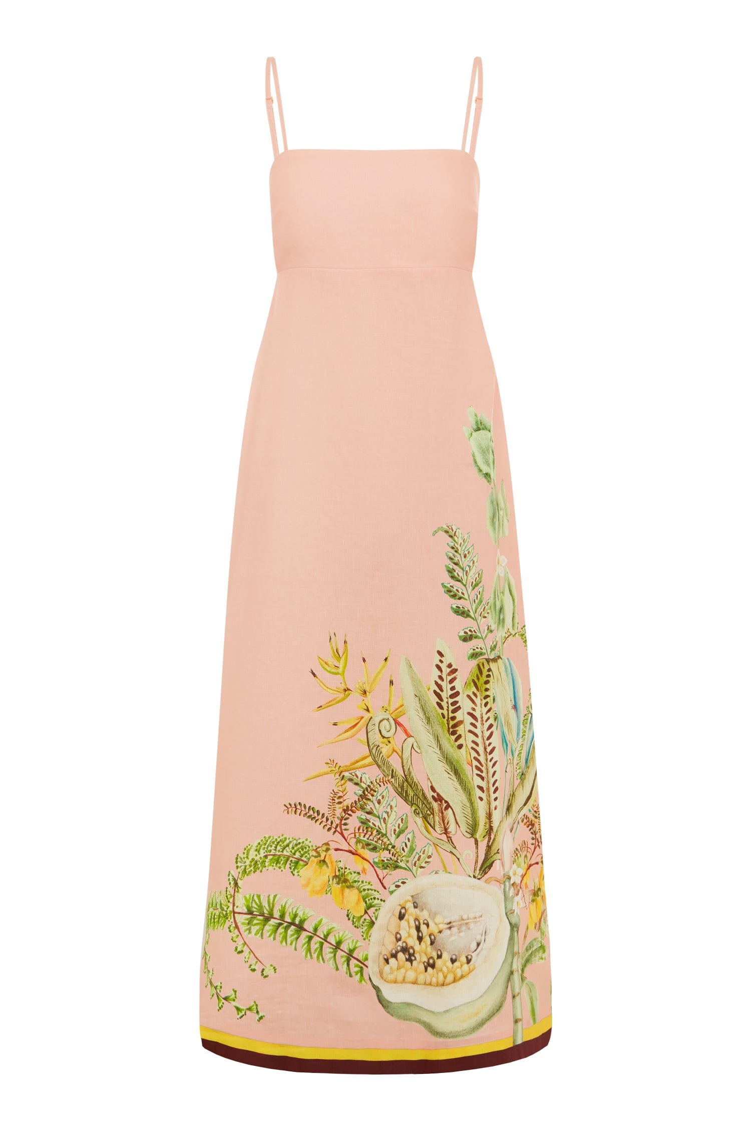 ALEMAIS ★ Papaya Sleeveless Linen Midi Sundress ALÉMAIS Papaya Sleeveless Linen Midi Sundress | Anthropologie