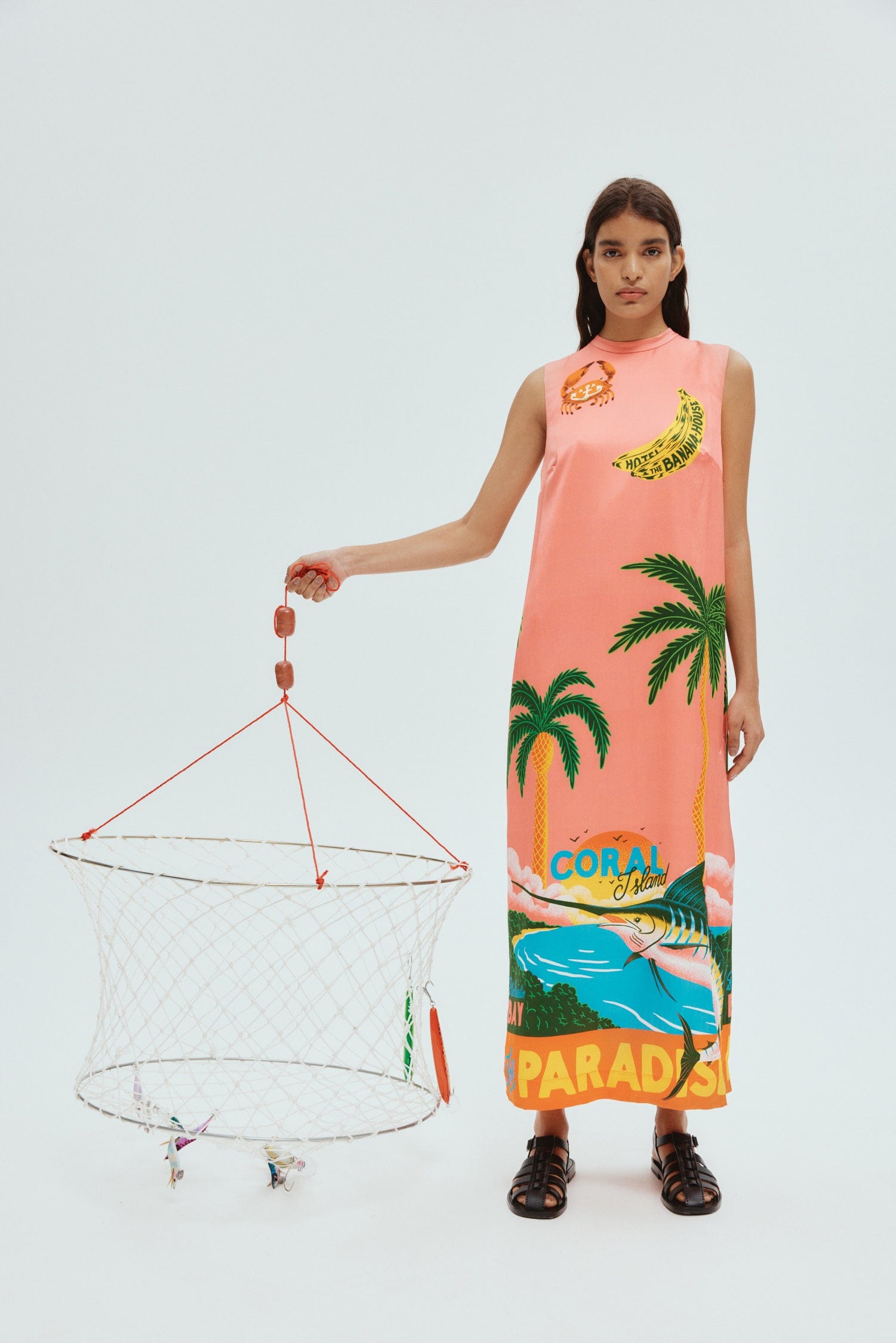 PARADISO SILK MIDI DRESS ALEMAIS