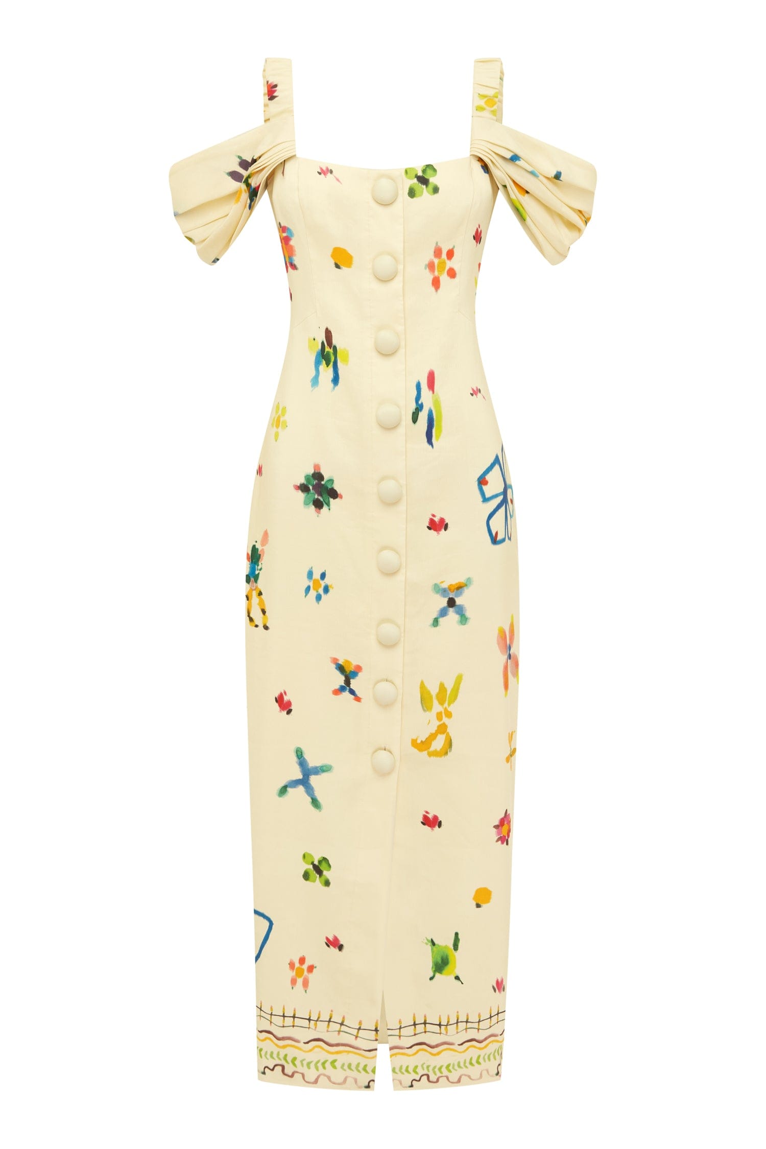 ALÉMAIS Sidi Midi Dress 14 AU/UK (10 US)