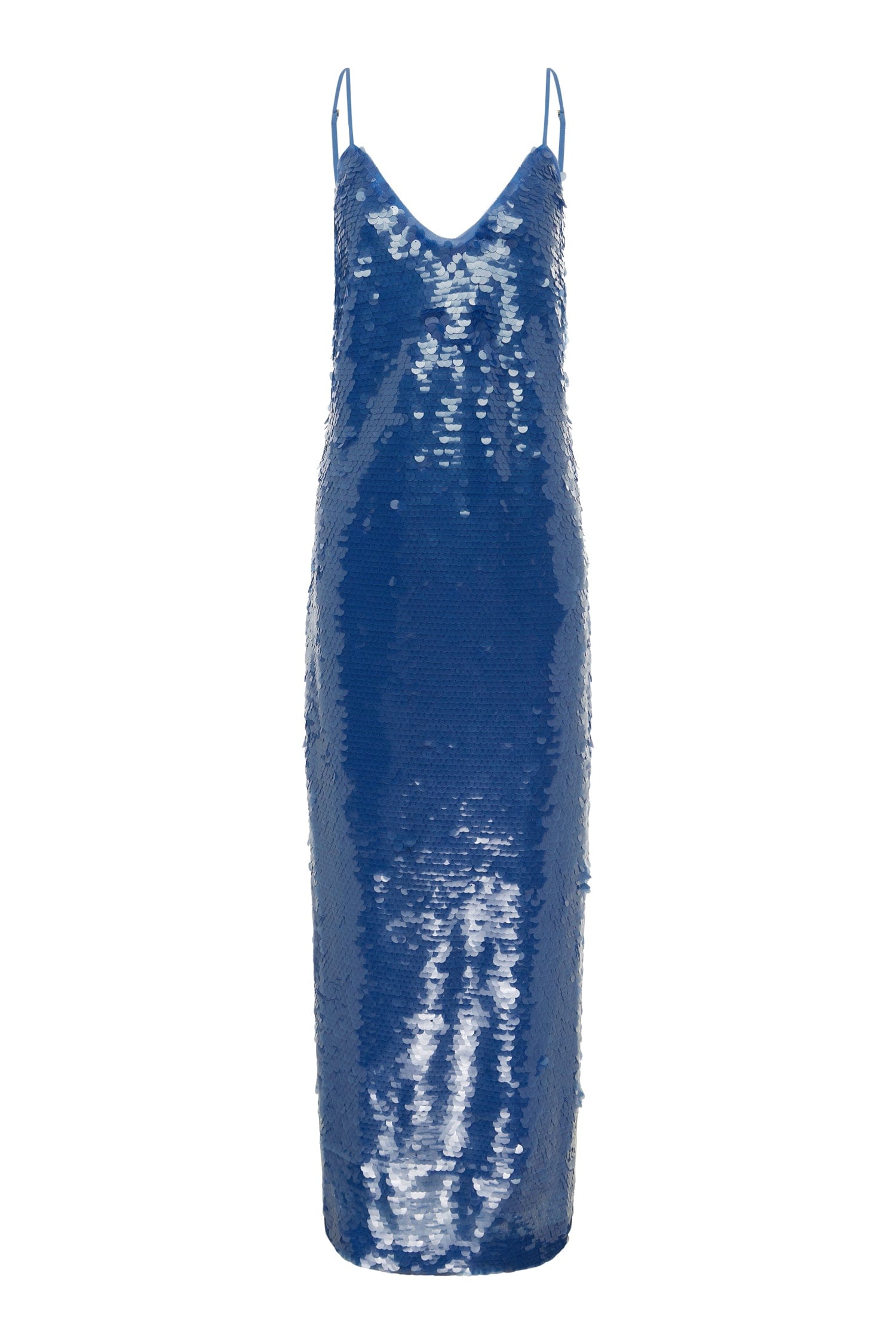Stellar Sequin Slip Dress in Blue