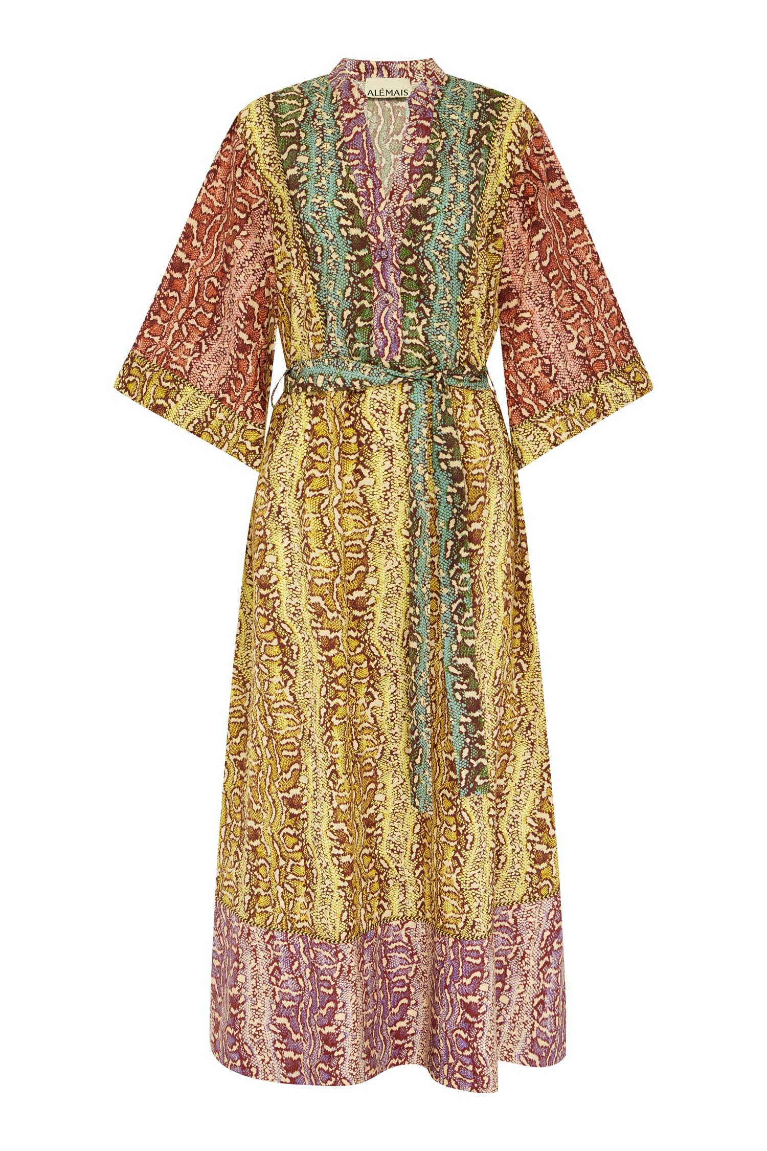 knee length dresses for ladies Varna Midi Dress in Animal Multi