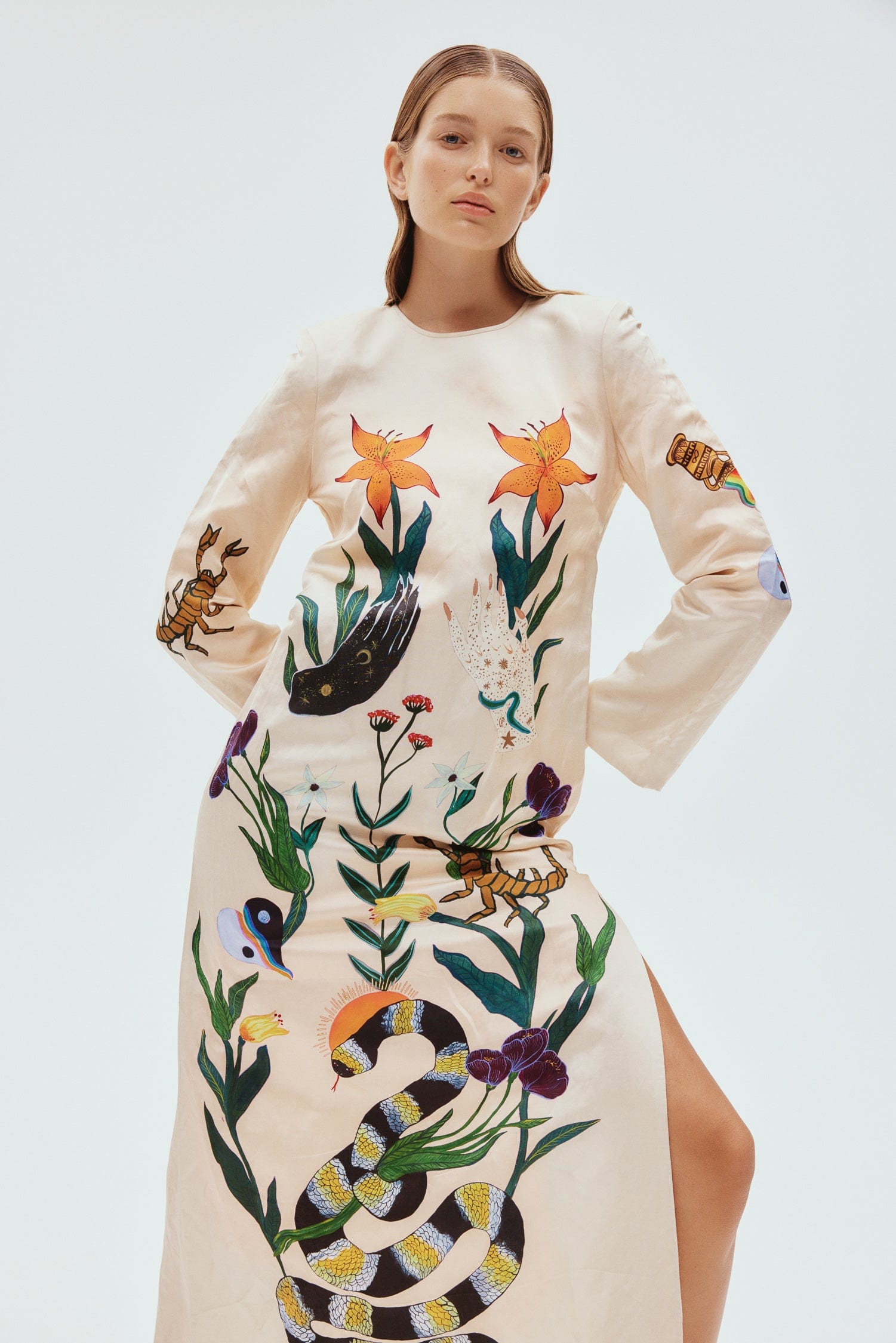 ZELDA MIDI DRESS ALEMAIS