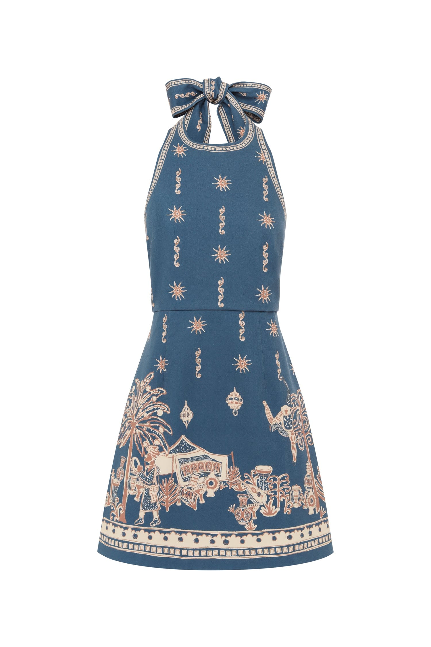 Alemais Acacia Mini Dress in Blue
