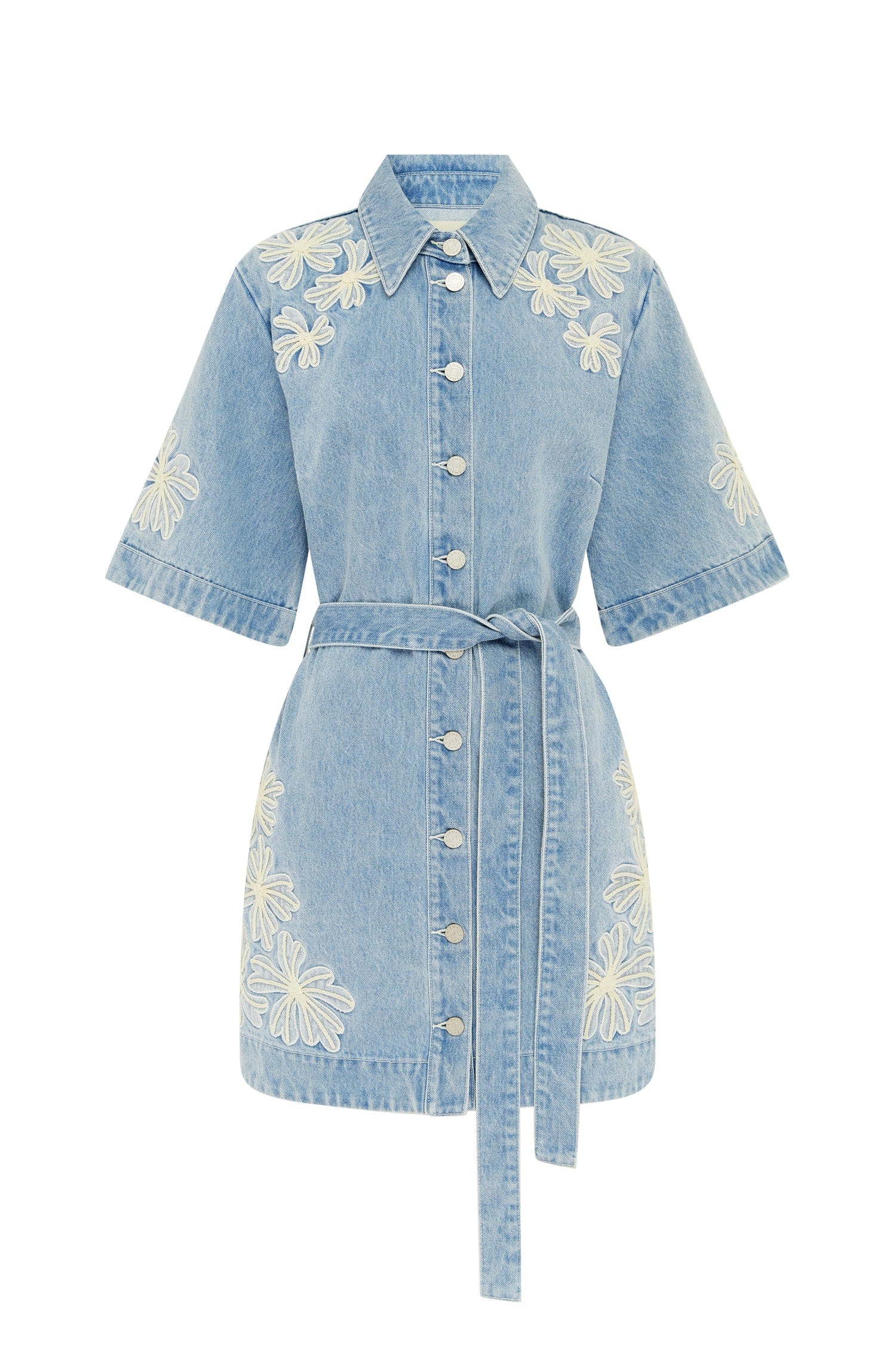 CHARLENE DENIM MINI DRESS CHARLENE DENIM MINI DRESS