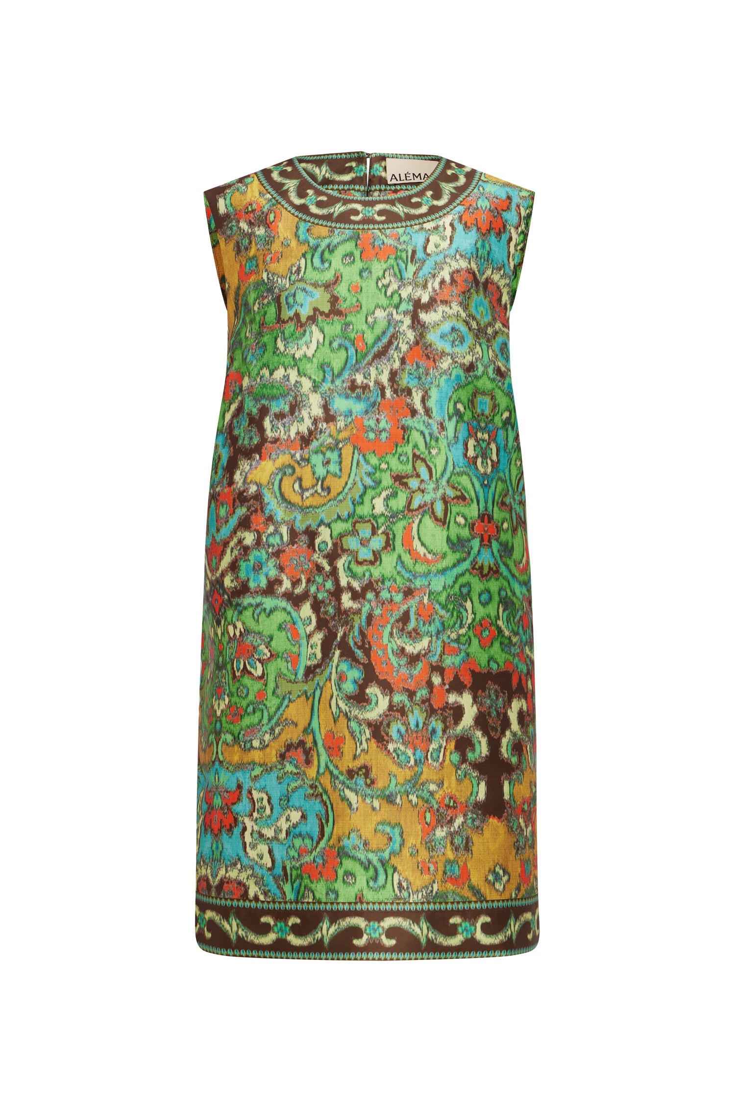 alemais green dress Alémais Charlotte Mini Shift - Multi Sun dancer