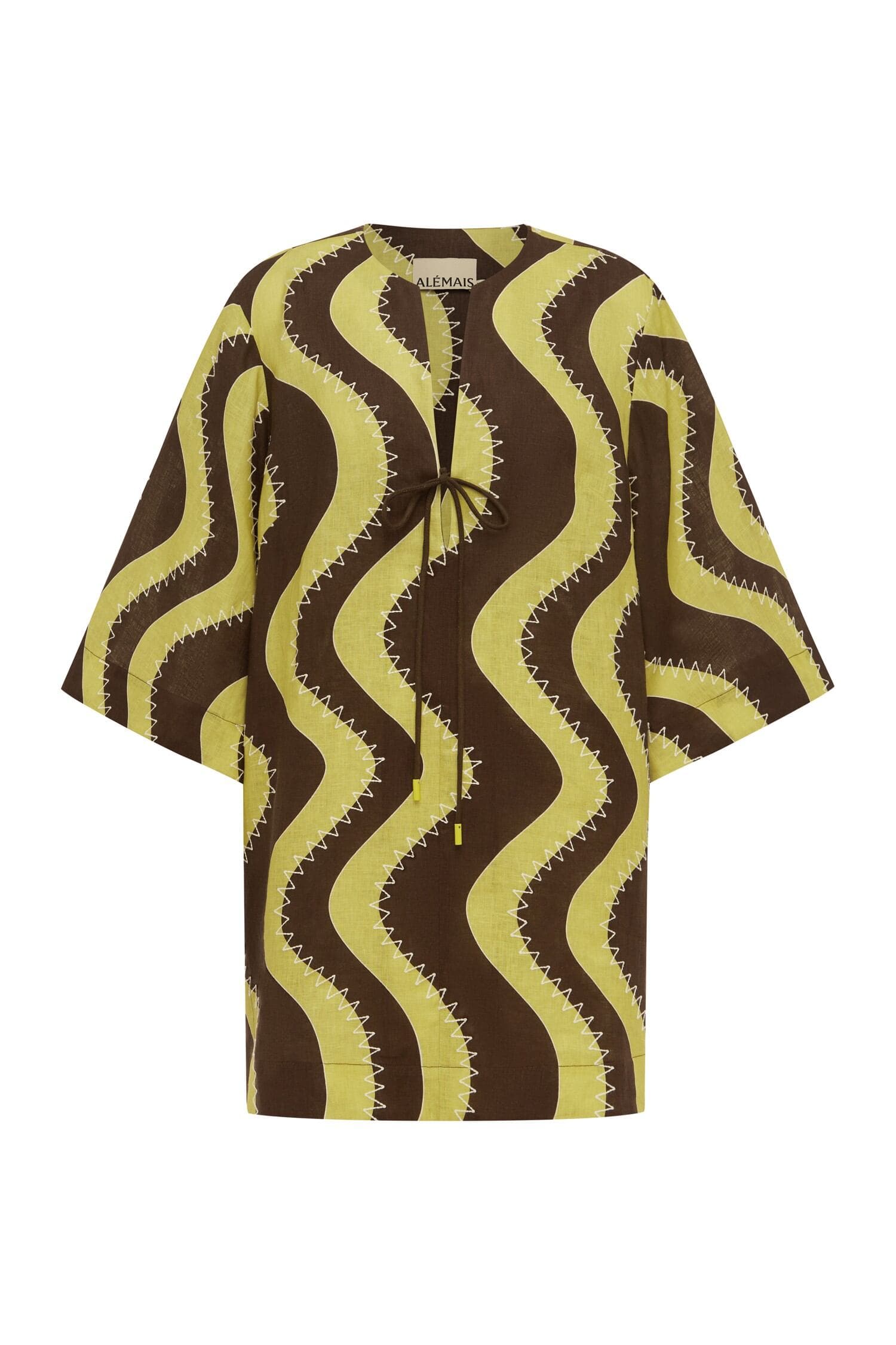 alemais yellow mini dress Alémais Frankie Mini Dress | Print | Size 6