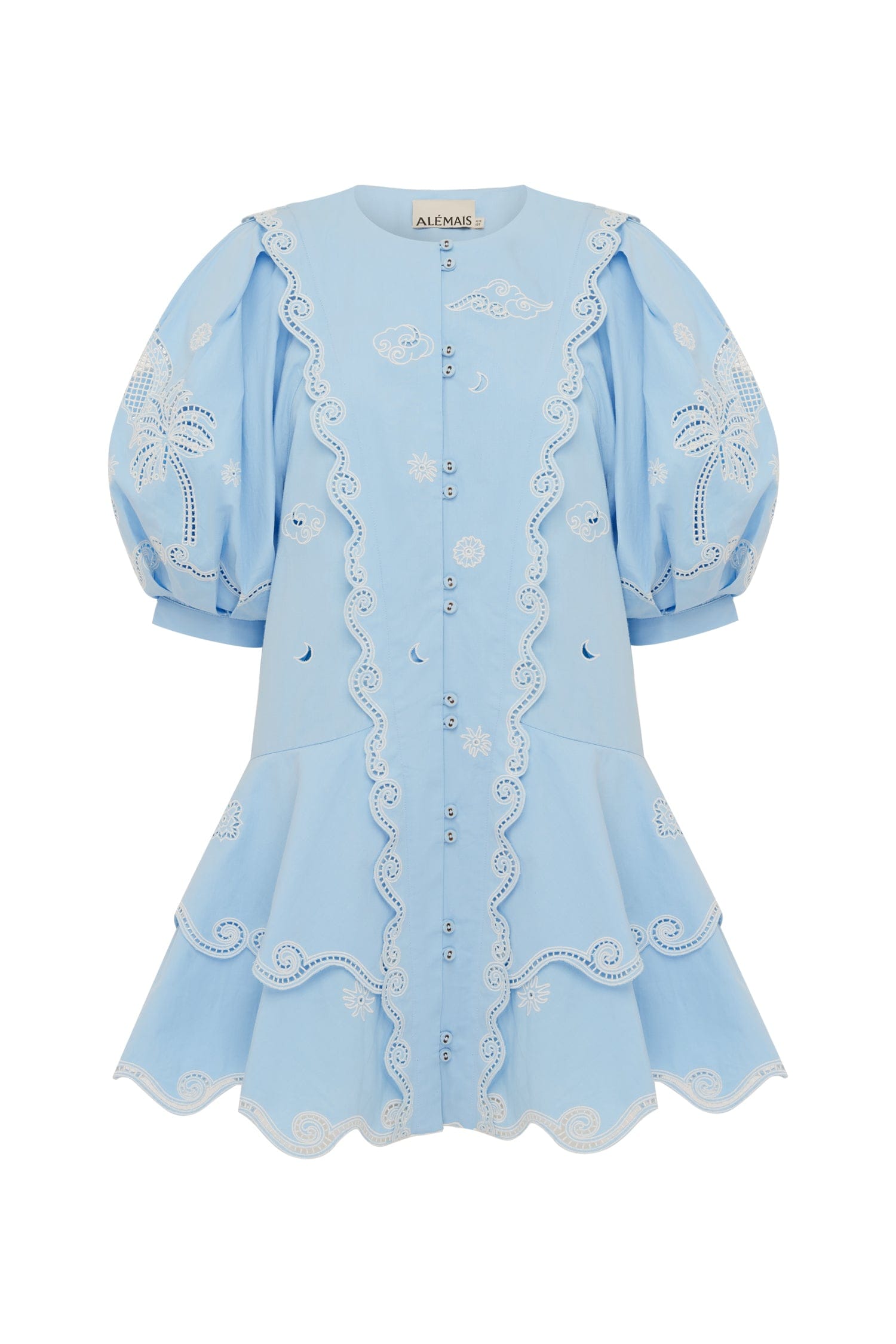 Almais MAIZY EMBROIDERED MINI DRESS 14 AU/UK (10 US) Almais MAIZY EMBROIDERED MINI DRESS 14 AU/UK (10 US)