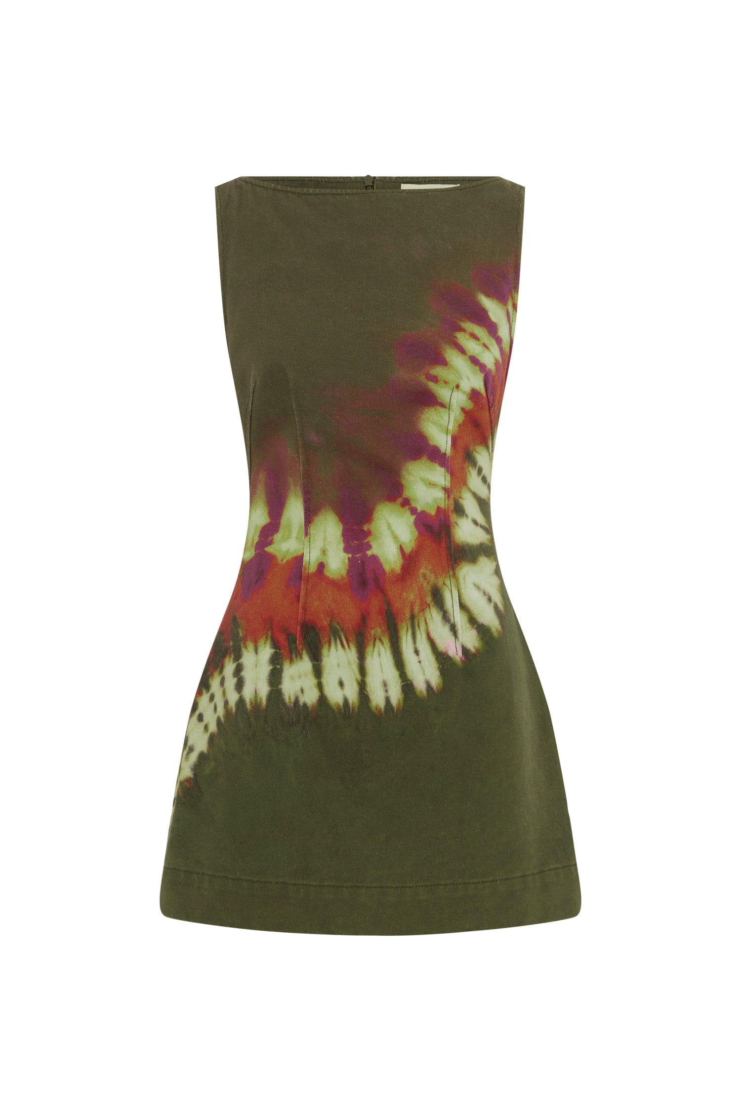Alemais Women's Denim Mini Dress - Multi - Size 10 - Khaki Alemais Women's Denim Mini Dress - Multi - Size 10 - Khaki