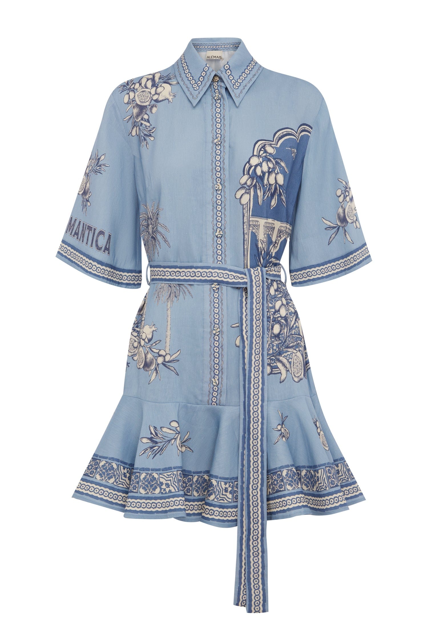 blue alemais dress CASSIE MINI DRESS