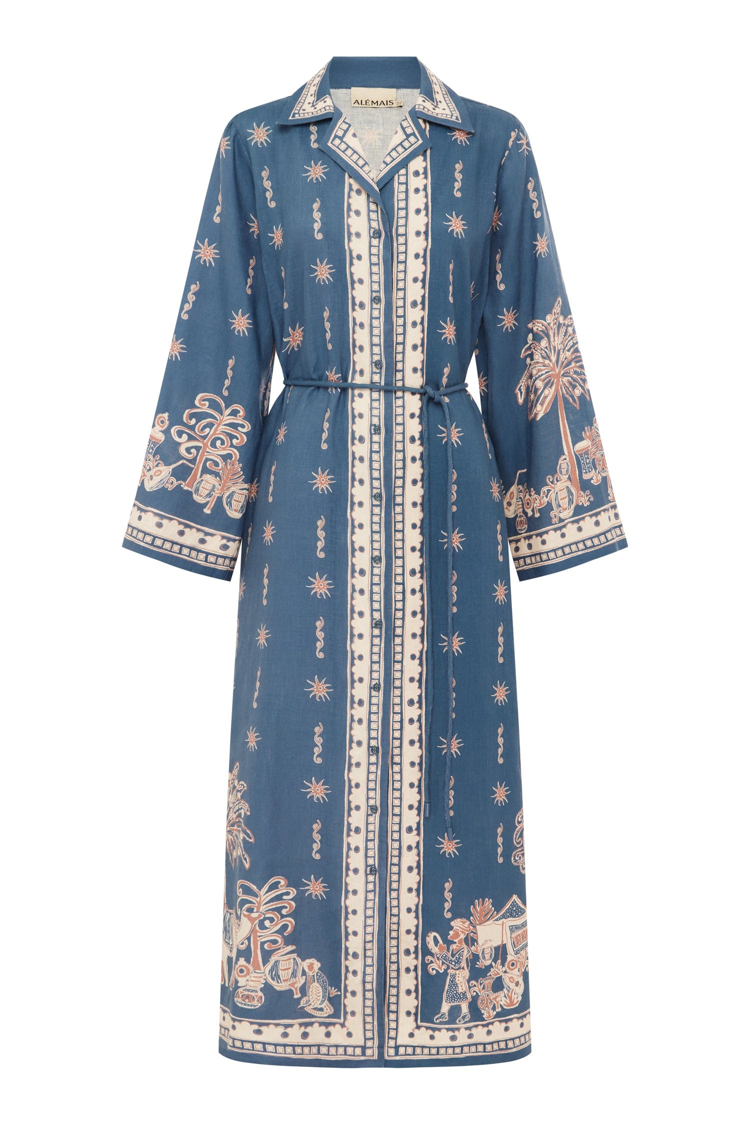 Almais Acacia Shirtdress in Blue Floral - Almais 10 AU/UK (6 US) Almais Acacia Shirtdress in Blue Floral - Almais 10 AU/UK (6 US)