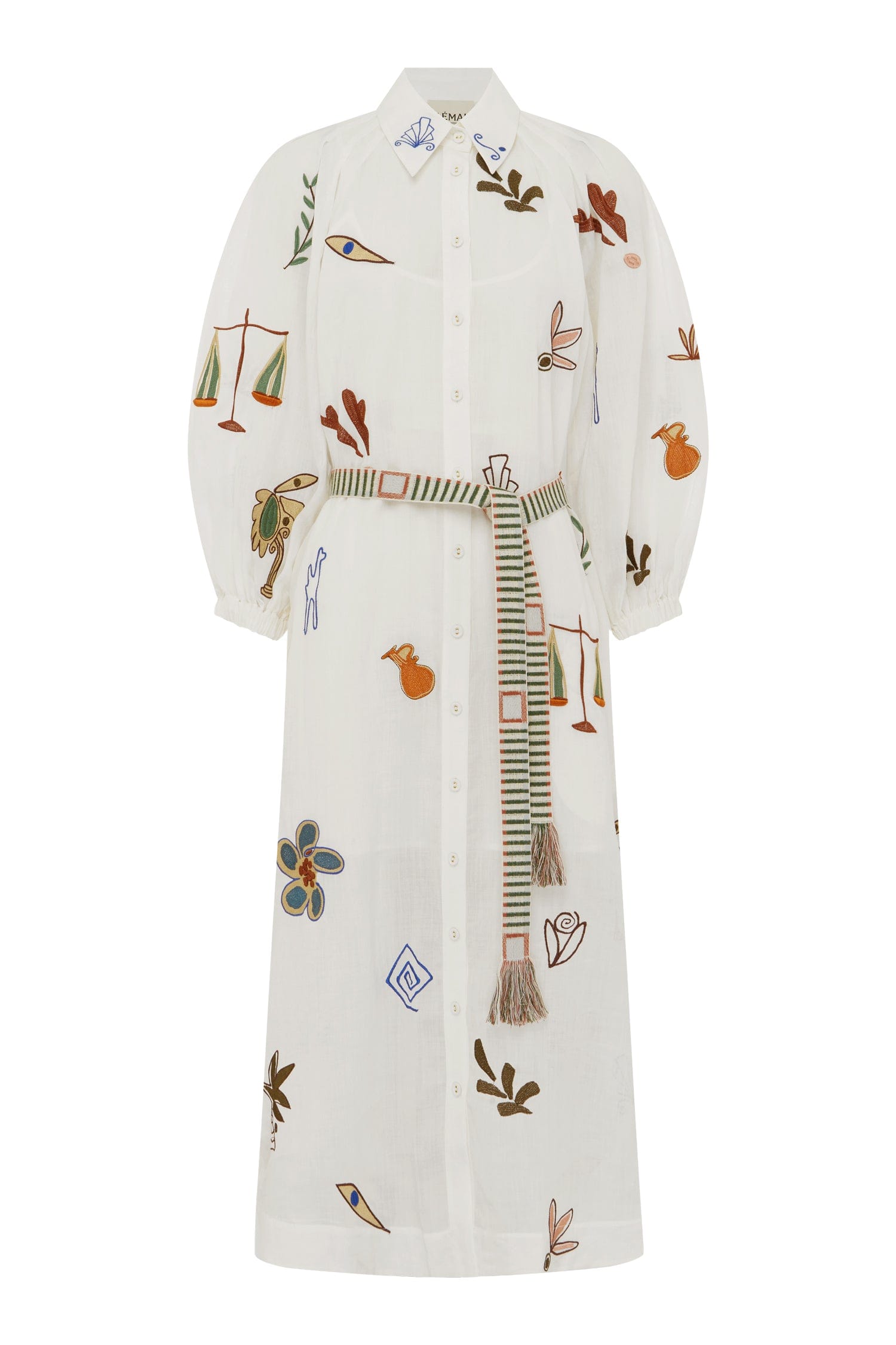 Mina Embroidered Shirtdress Cream / 6 AU/UK (2 US) Mina Embroidered Shirtdress Cream / 6 AU/UK (2 US)