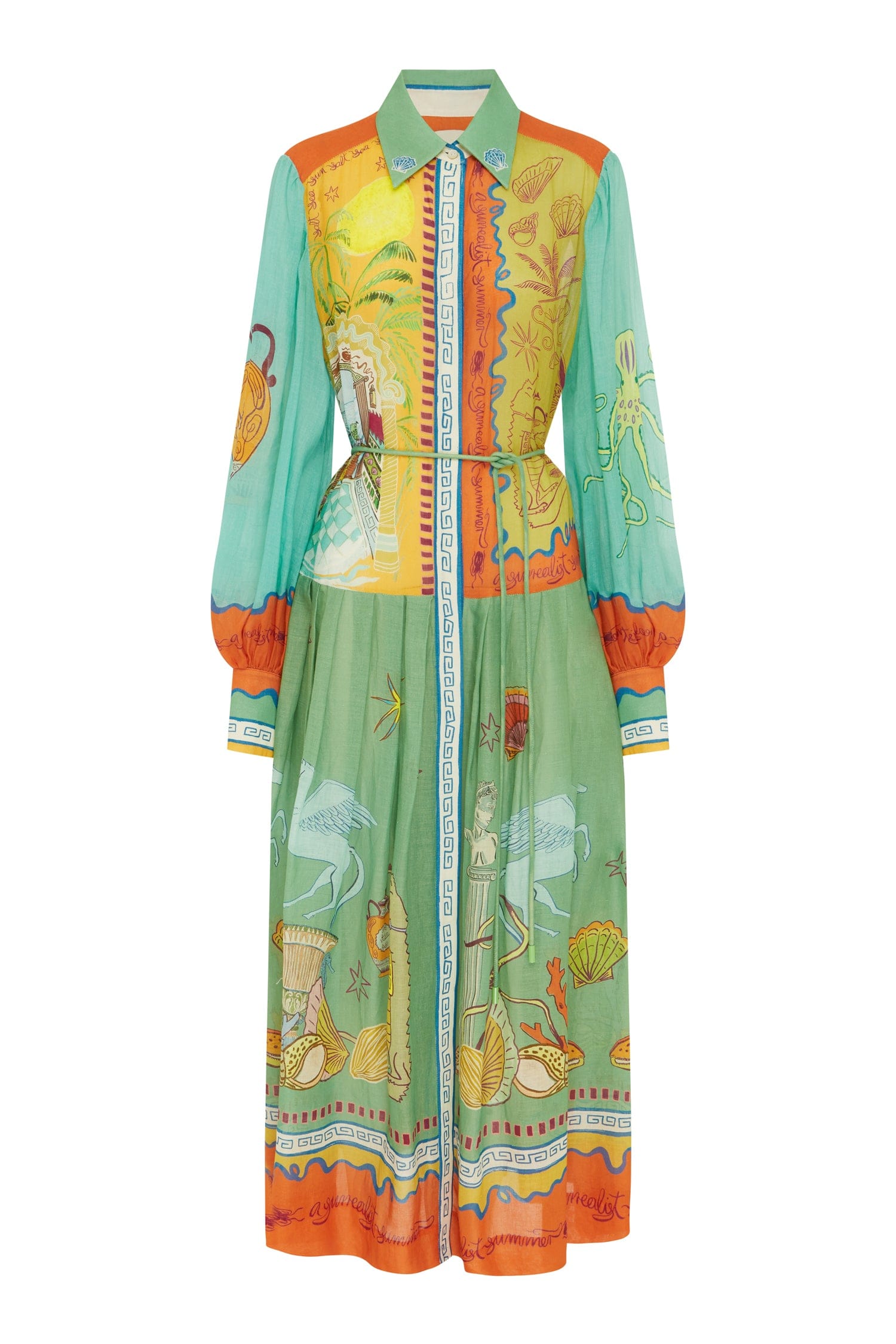 SURREALIST SUMMER RAMIE SHIRTDRESS SURREALIST SUMMER RAMIE SHIRTDRESS