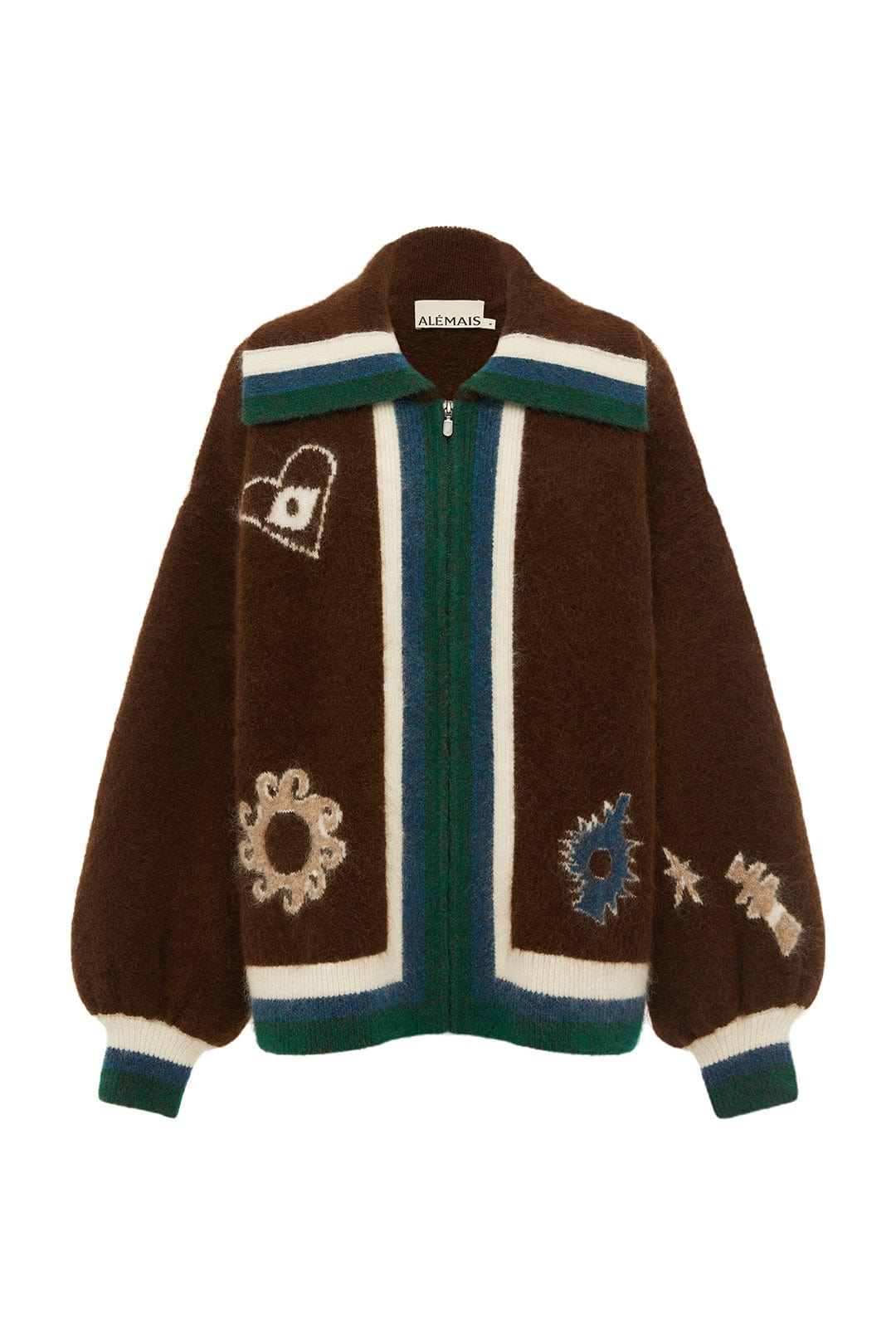 MAROC ZIP UP KNIT CARDIGAN