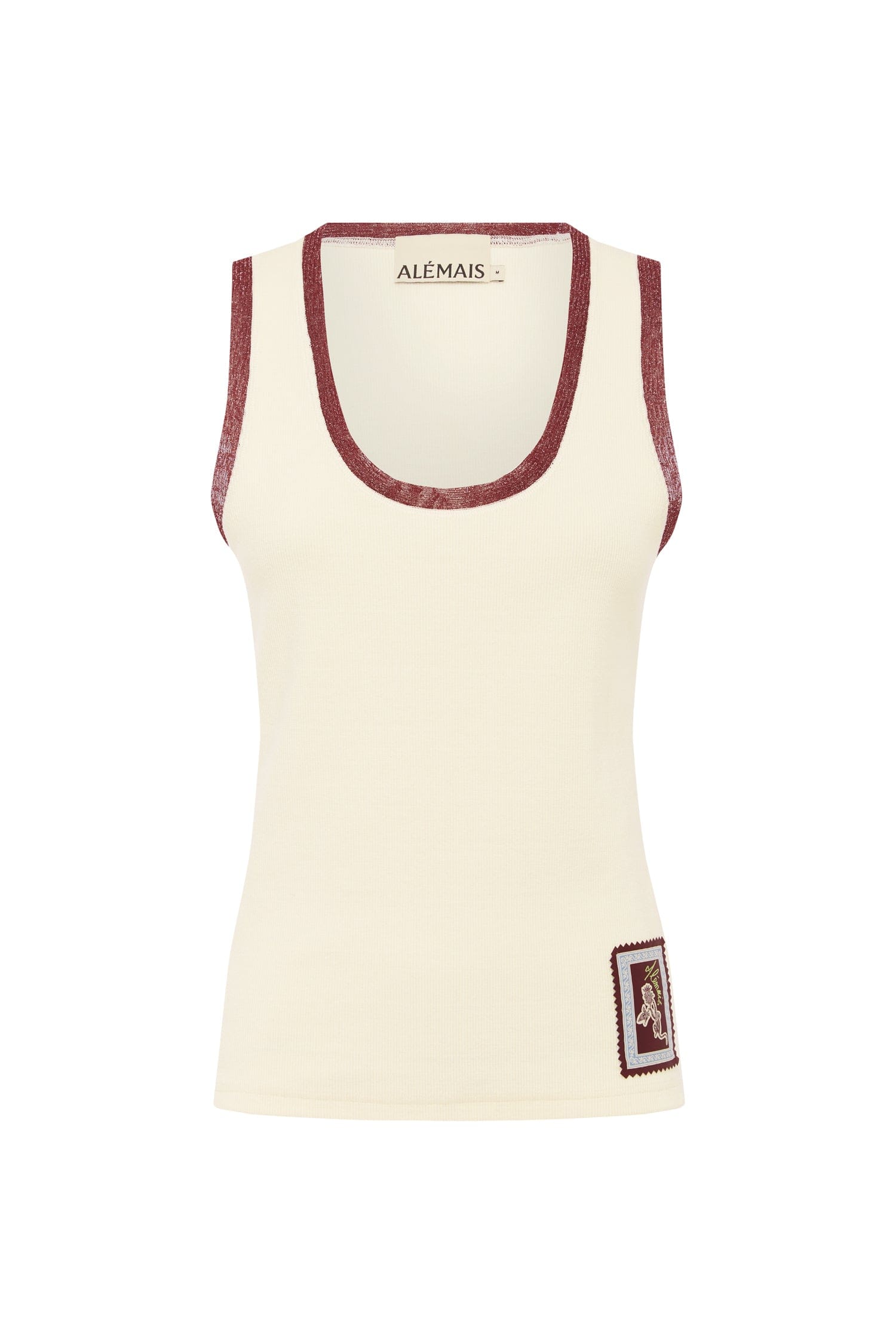Ramon Cotton Tank Top Cream - Alémais Official