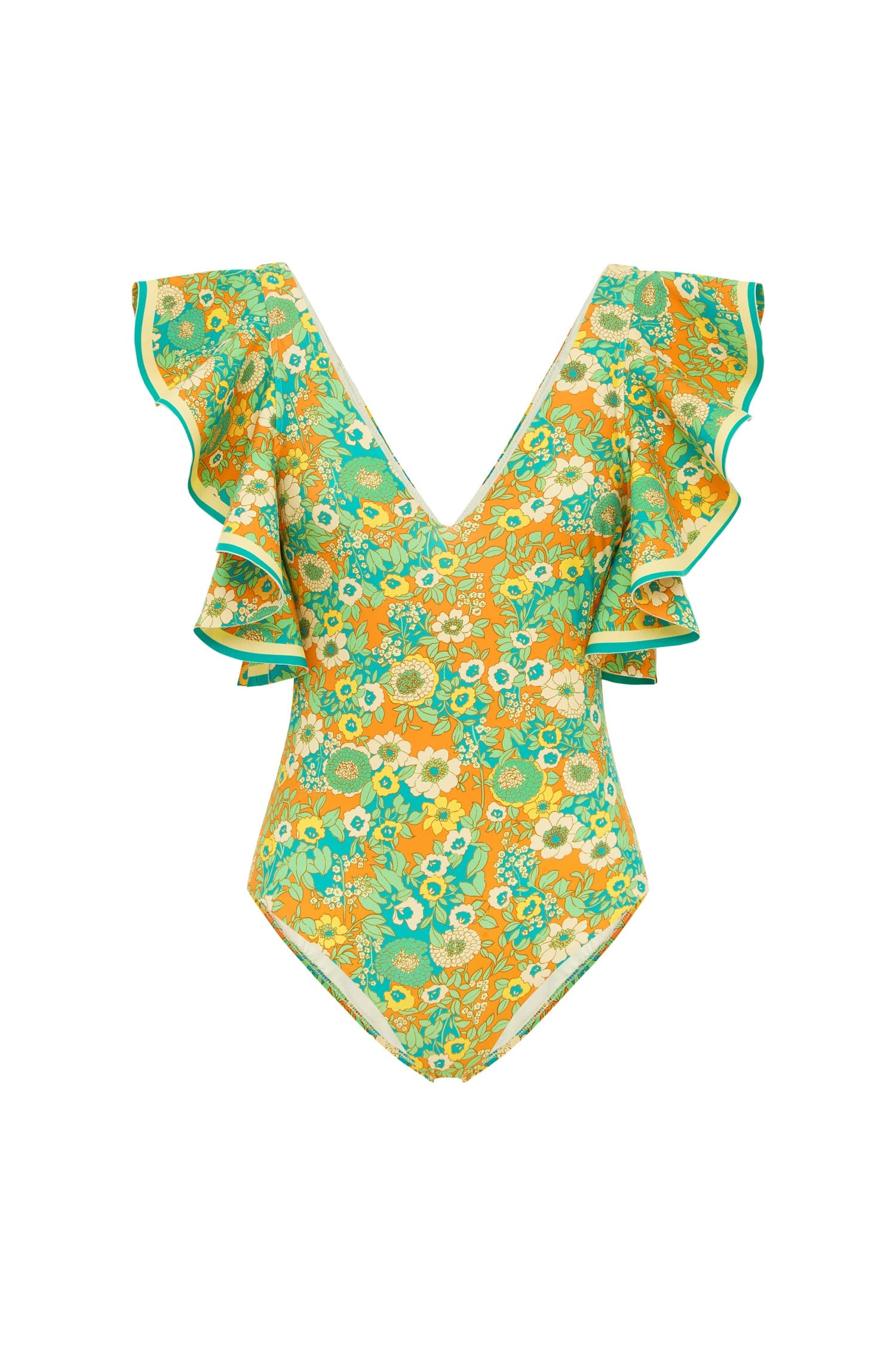 CRISTINA RUFFLE ONE PIECE – ALEMAIS