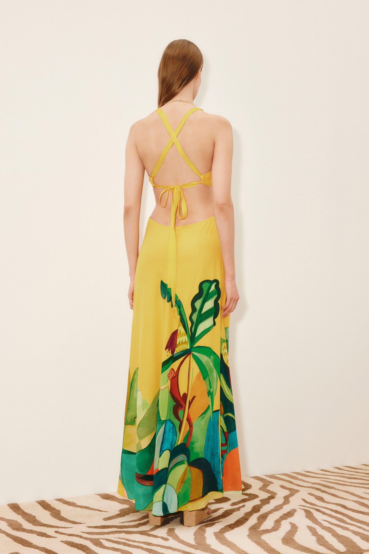 white christmas dresses MOKSHINI SILK CUT OUT MIDI DRESS – ALEMAIS
