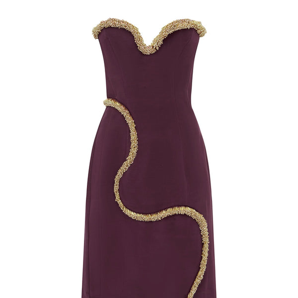 ORION EMBELLISHED MIDI DRESS