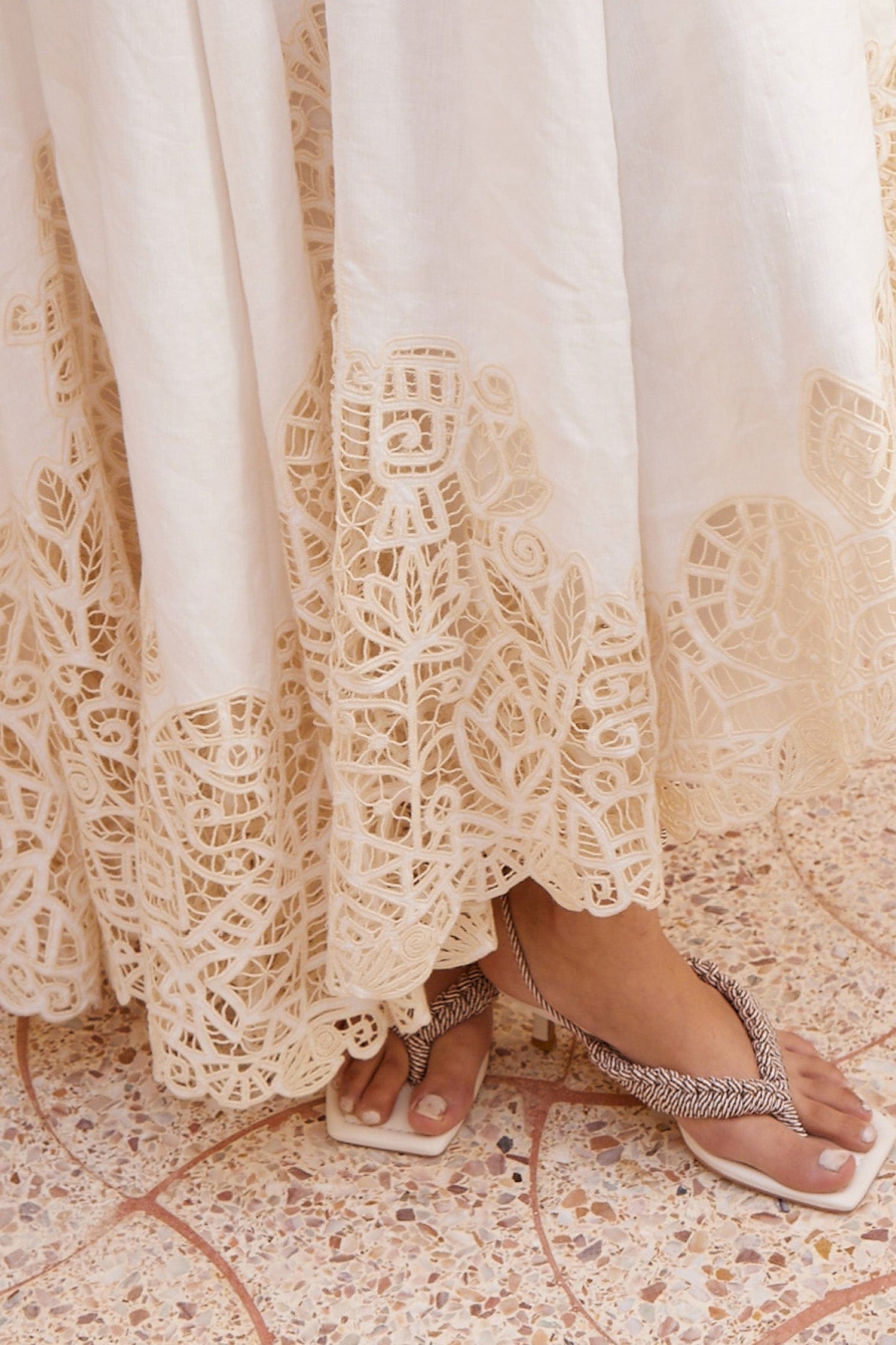 ALMAIS Rosemary Embroidered Gown White - ALMAIS Official 6 AU/UK (2 US)