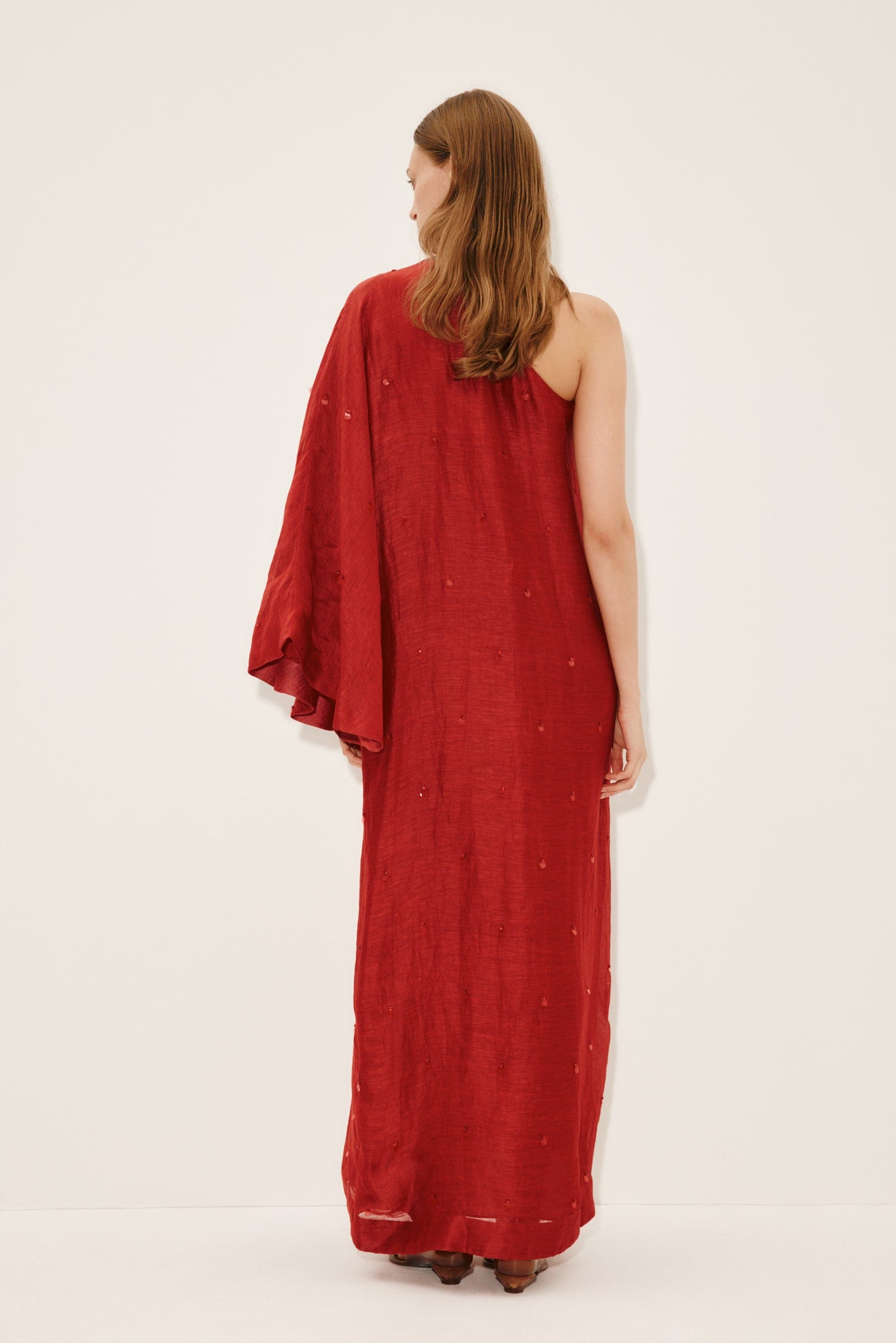 alemais scarlett midi dress Alemais Scarlett Open-Back Linen Midi Dress In Cream - 60% Off