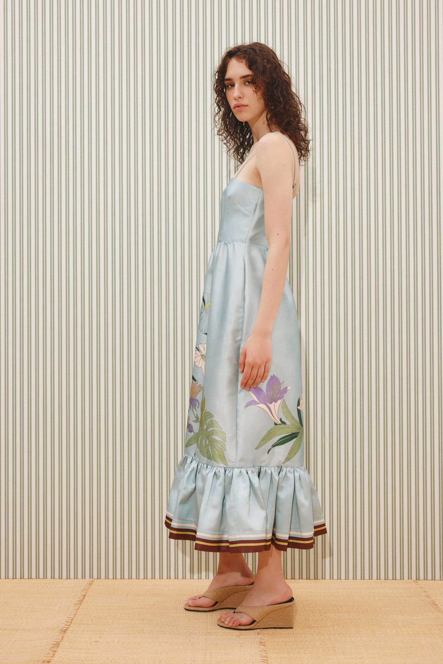 alemais elisabetta ruffle midi dress ALFIE MIDI DRESS