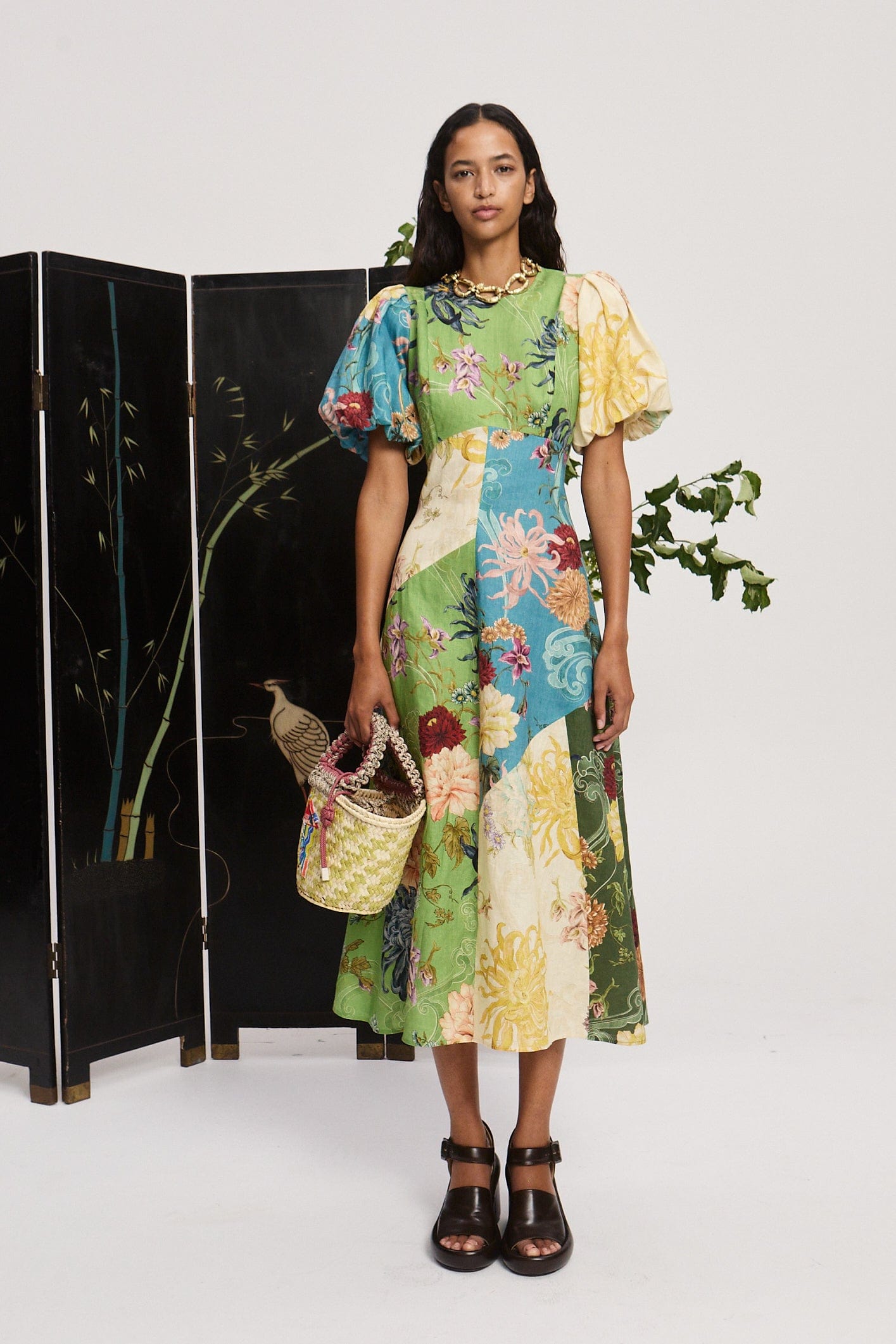 AVERY SPLICED MIDI DRESS AVERY SPLICED MIDI DRESS