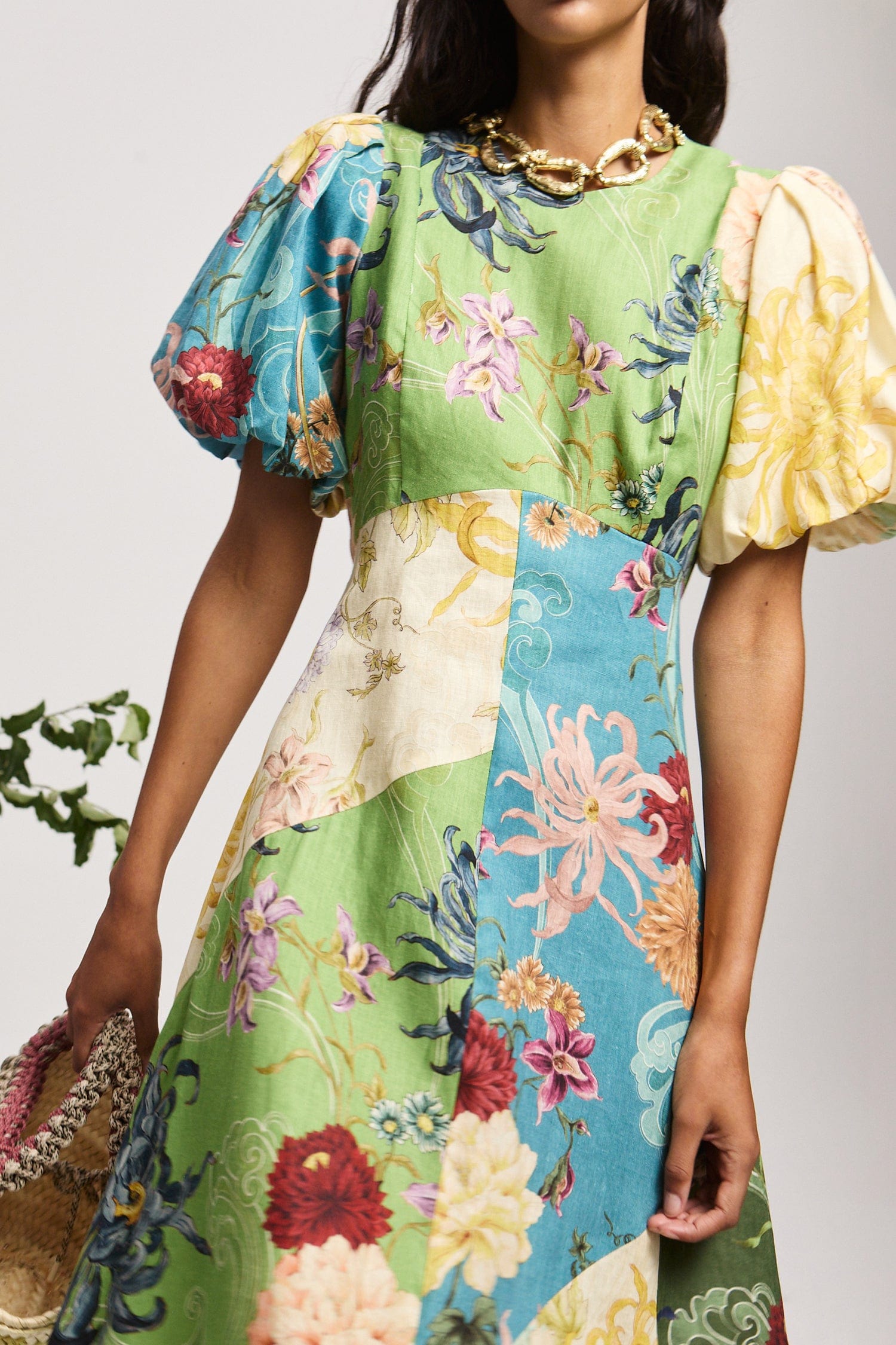AVERY SPLICED MIDI DRESS AVERY SPLICED MIDI DRESS
