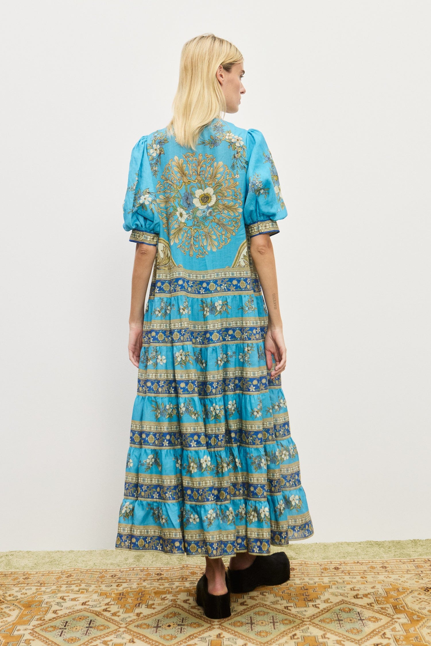 alemais alessandra midi dress CASSIE TIERED MIDI DRESS