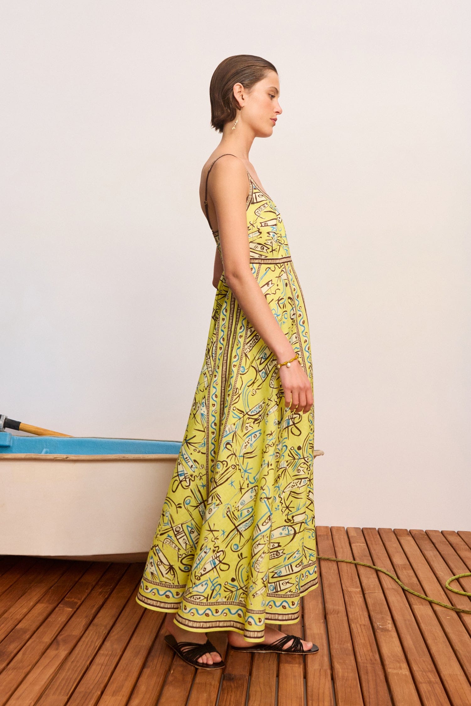 Alemais Women's Fish Sticks Sundress - Yellow