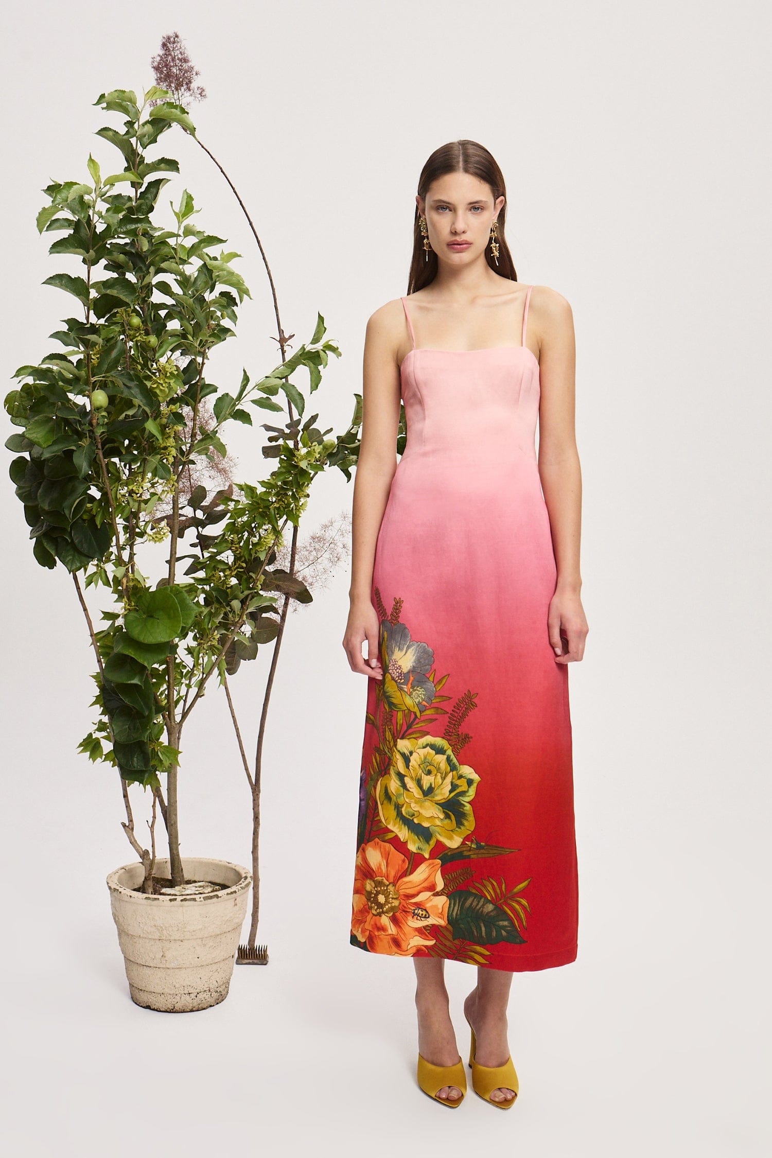 knee length dresses for ladies ALÉMAIS Leandra Corded Slip Midi Dress 8 AU/UK (4 US) main image 1