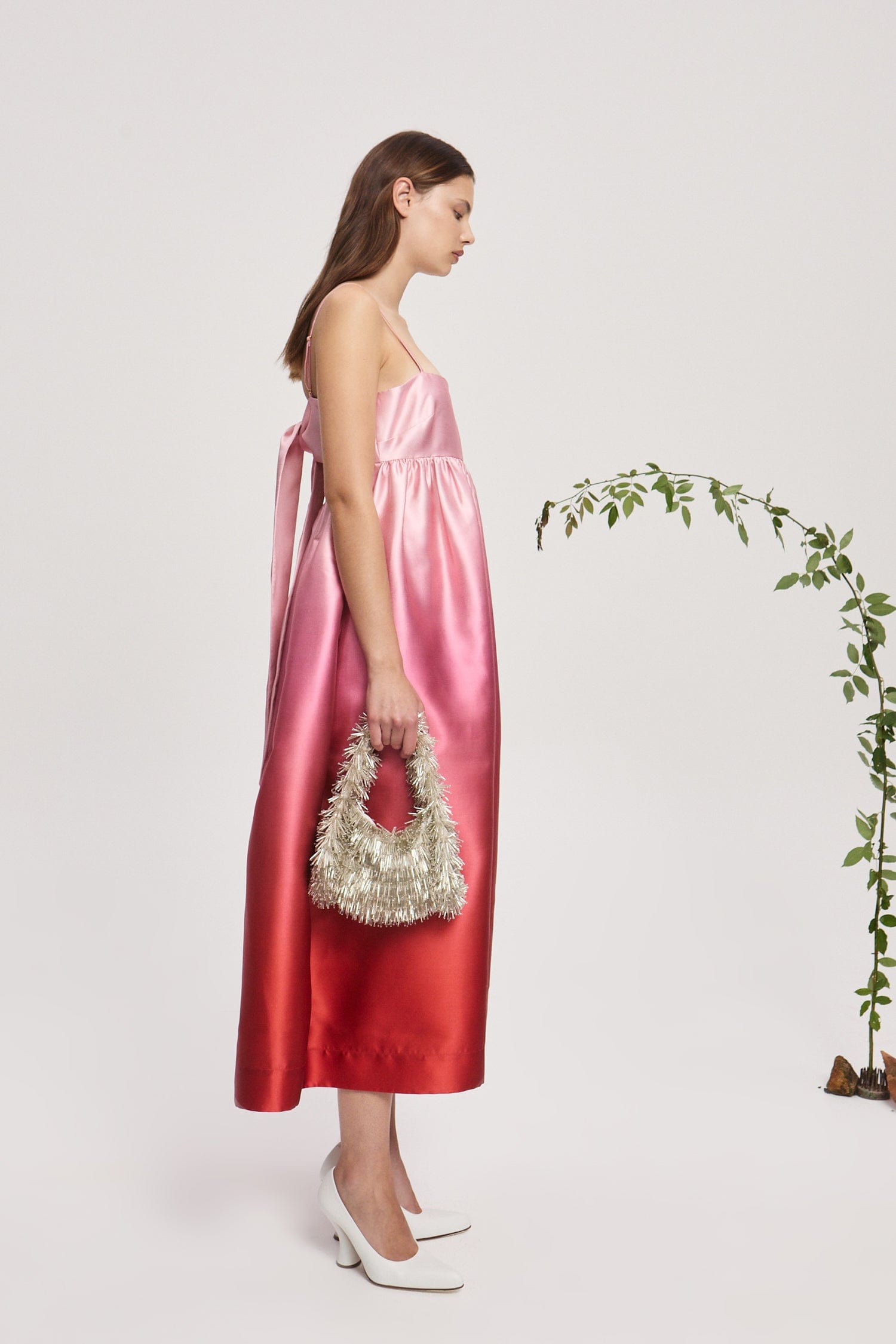 INEZ OMBRE MIDI DRESS