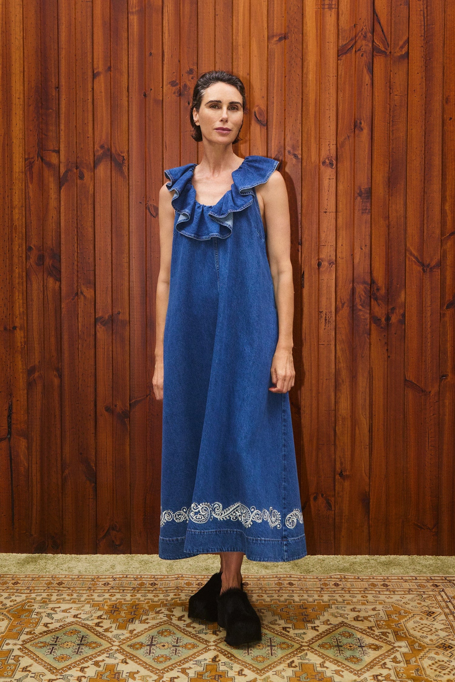 JACONES DENIM MIDI DRESS JACONES DENIM MIDI DRESS