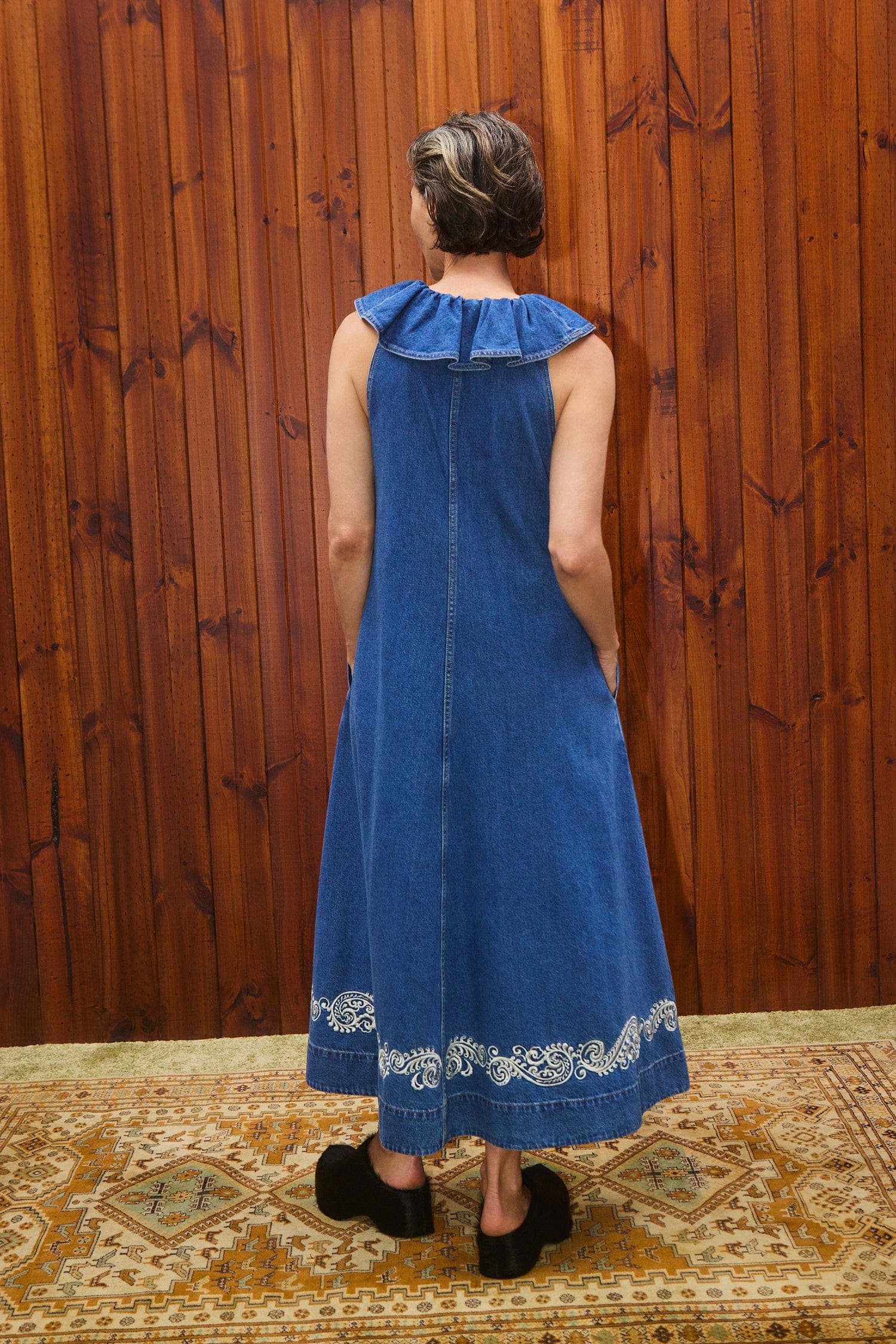 alemais denim dress Almais STEPHI DENIM MINI DRESS 4 AU/UK (0 US)
