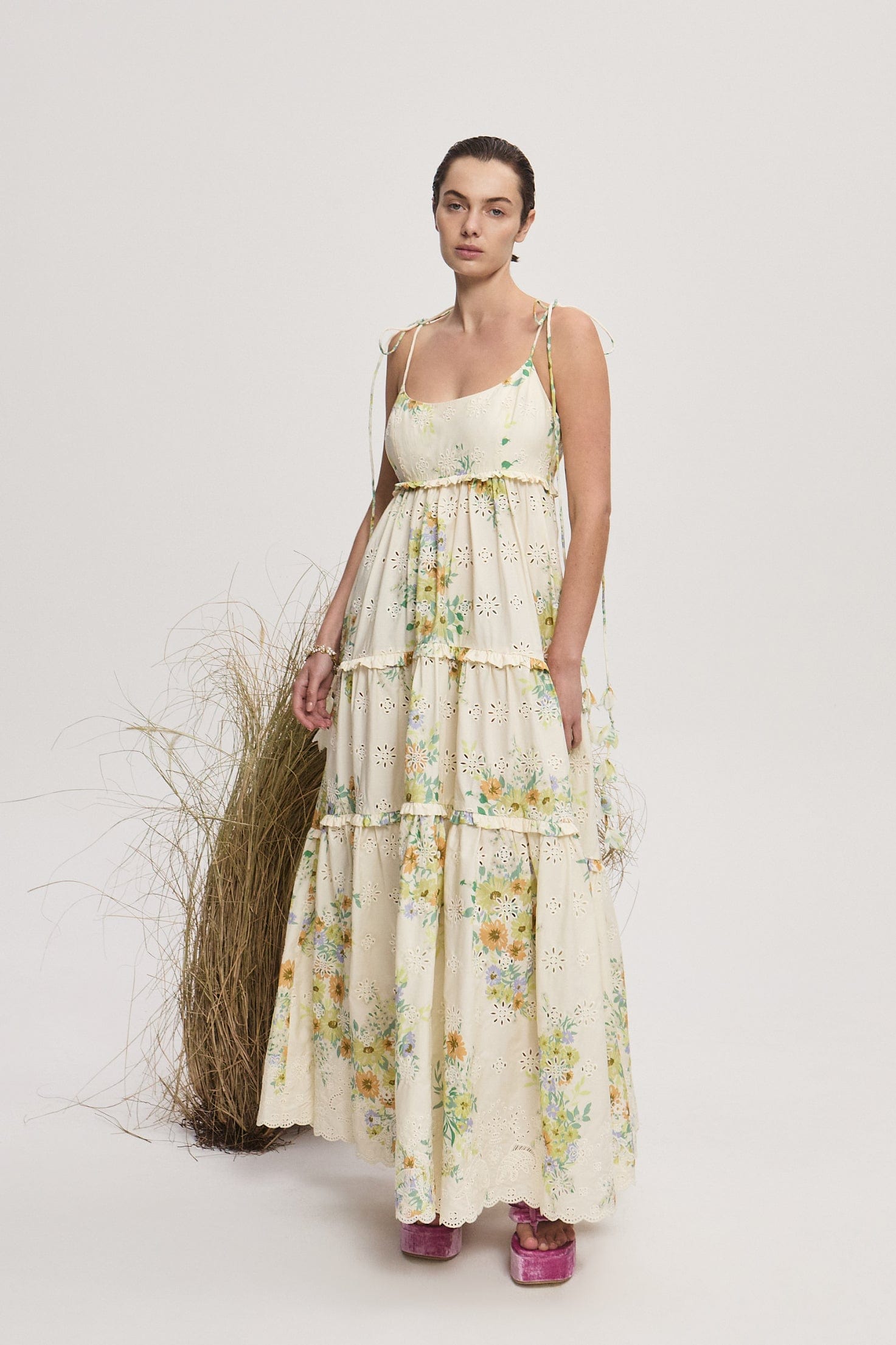 JULIETTE TIERED MIDI DRESS