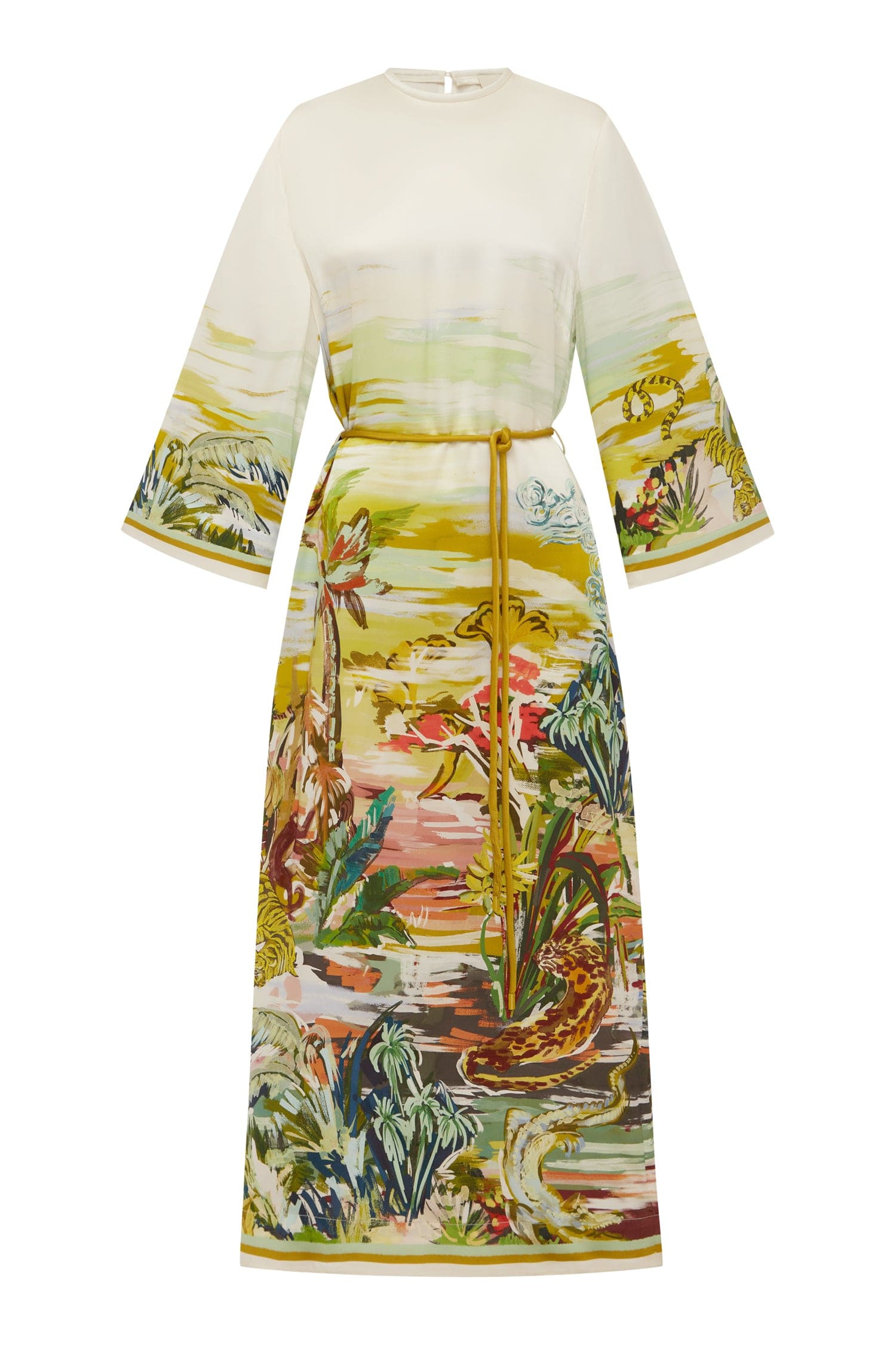 jungle print midi dress Ada Animal Print Midi Dress |
