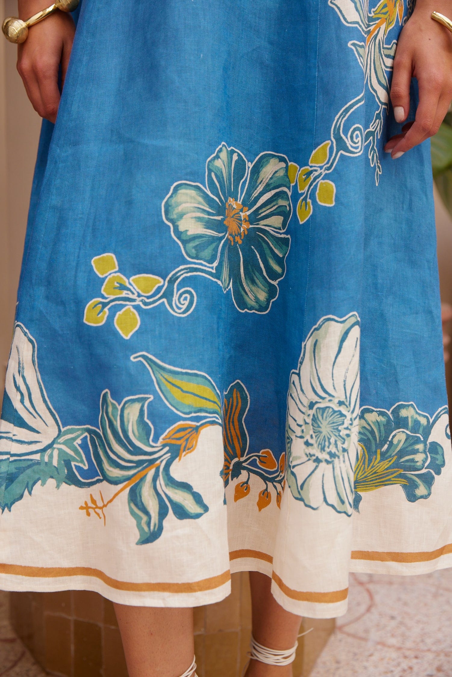 Luda Midi Dress Blue / 10 (US 6)