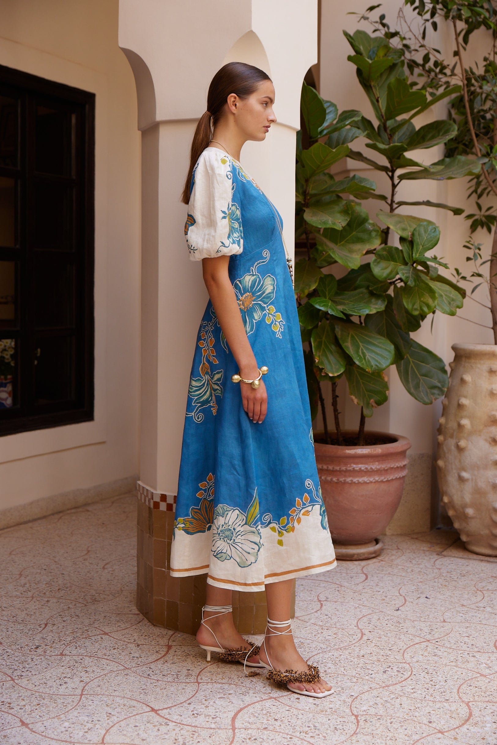 Luda Midi Dress - Blue / 10 (Us 6) Luda Midi Dress - Blue / 10 (Us 6)