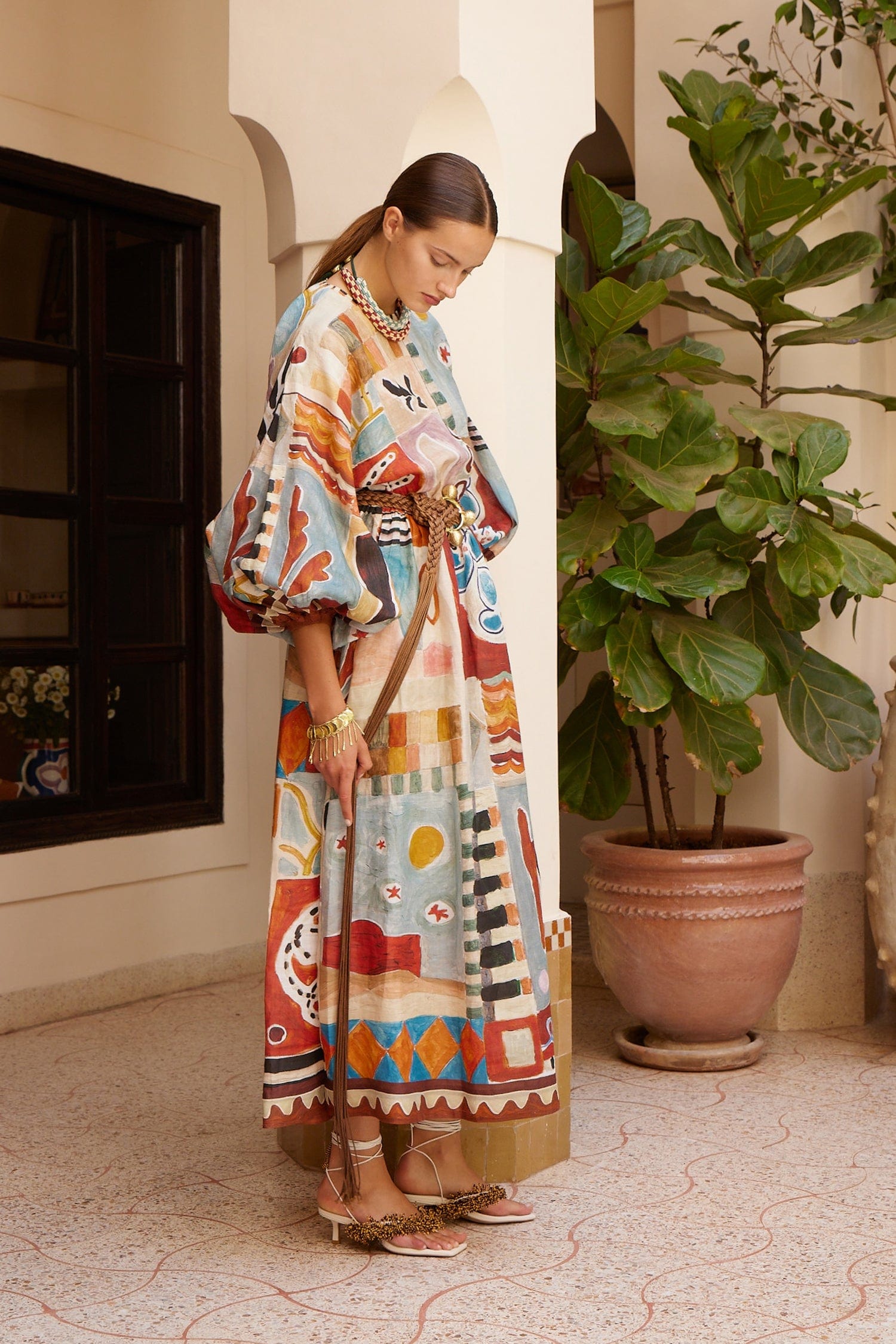 ALMAIS Michelle Printed Midi Dress - ALMAIS Official Site 8 AU/UK (4 US) ALMAIS Michelle Printed Midi Dress - ALMAIS Official Site 8 AU/UK (4 US)