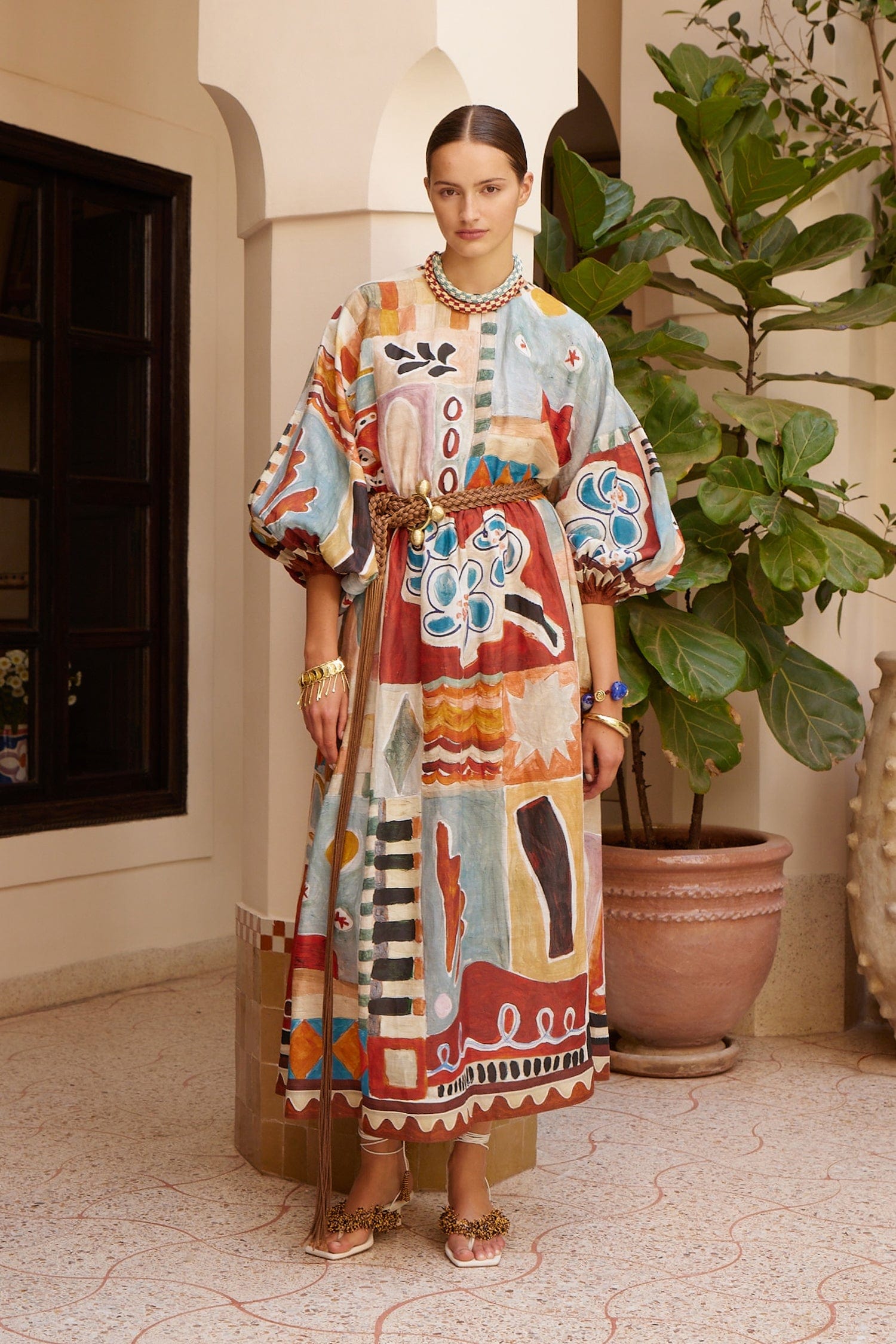 alemais fall dress ADRIANA JACQUARD GOWN