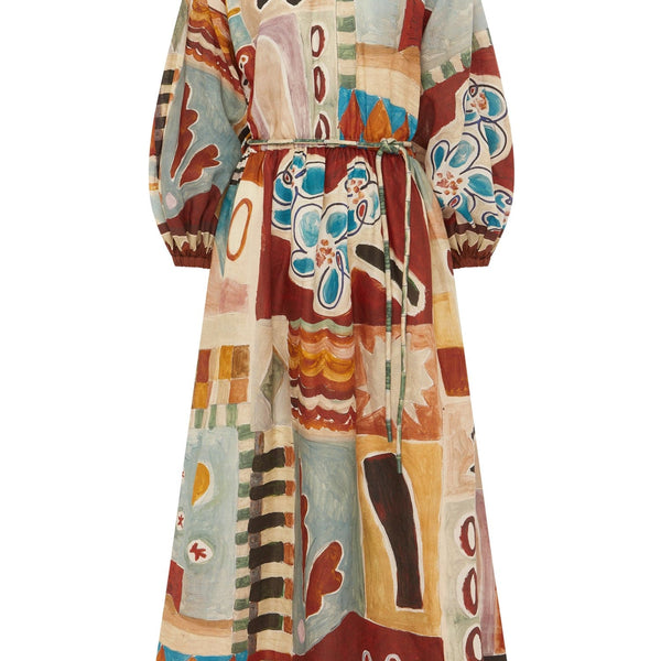 alemais wave midi dress Alémais Michelle Printed Midi Dress