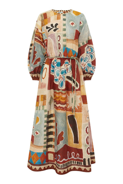 Almais Michelle Printed Midi Dress - Almais Official Site 8 AU/UK (4 US) Almais Michelle Printed Midi Dress - Almais Official Site 8 AU/UK (4 US)