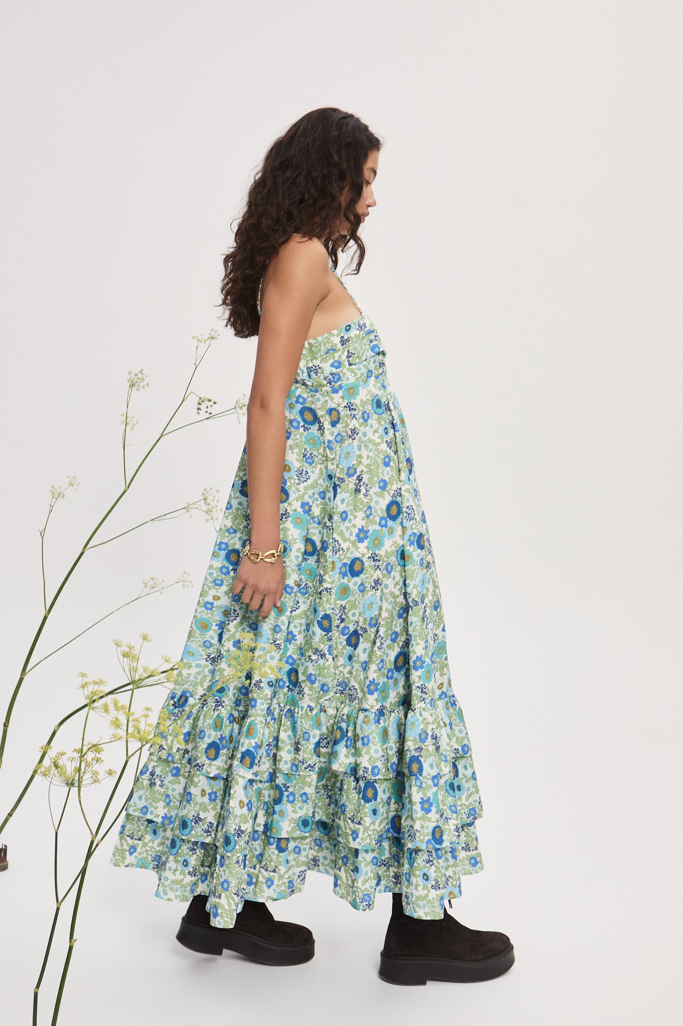 alemais ira tiered midi dress PAM TIERED MIDI DRESS