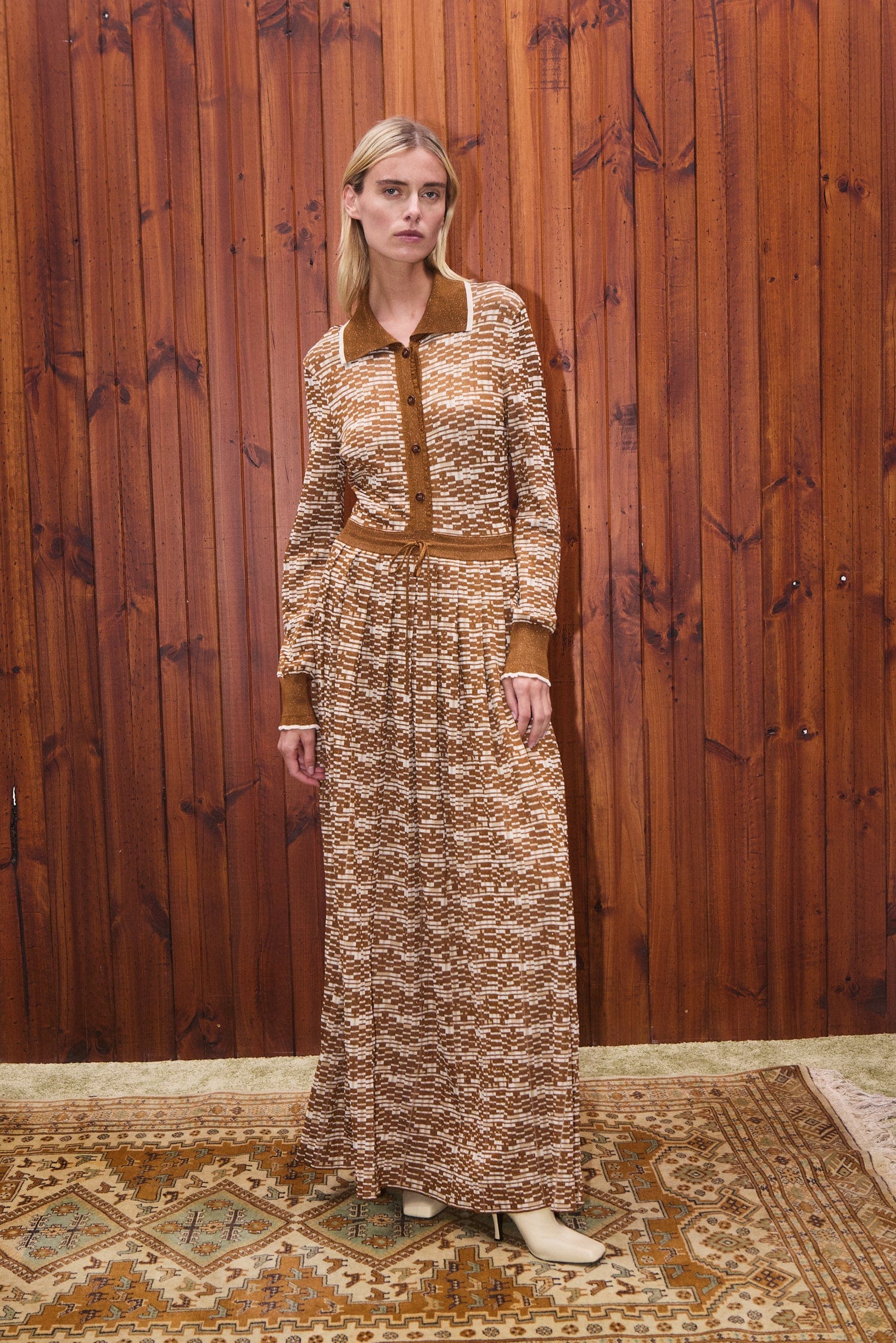 STEFANIE KNIT SHIRTDRESS