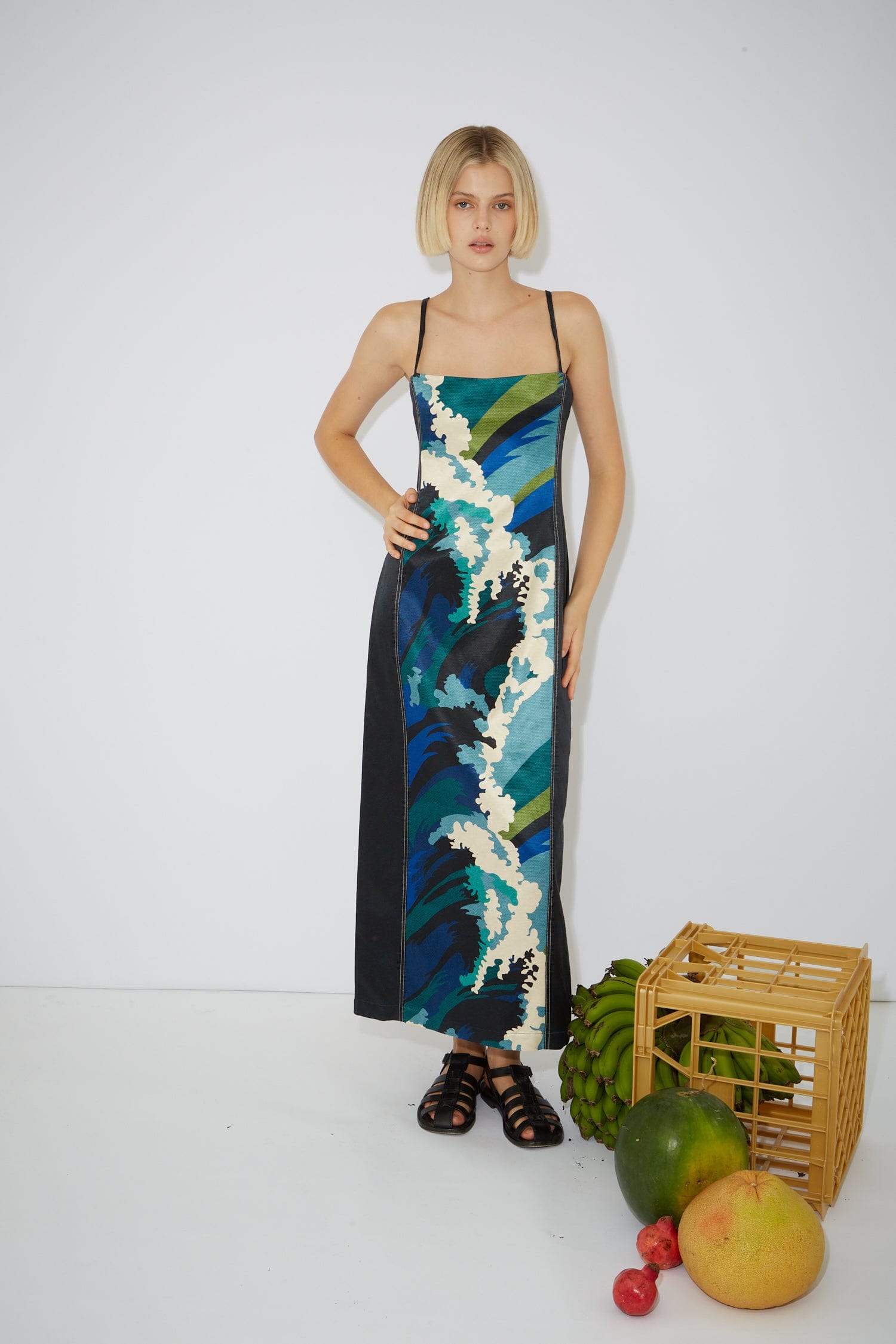 ワンピースその他 ALEMAIS Women Dresses 4353D MULTI BLUE Electric Blue Sienna Swim Dress | Tummy Control One-Piece