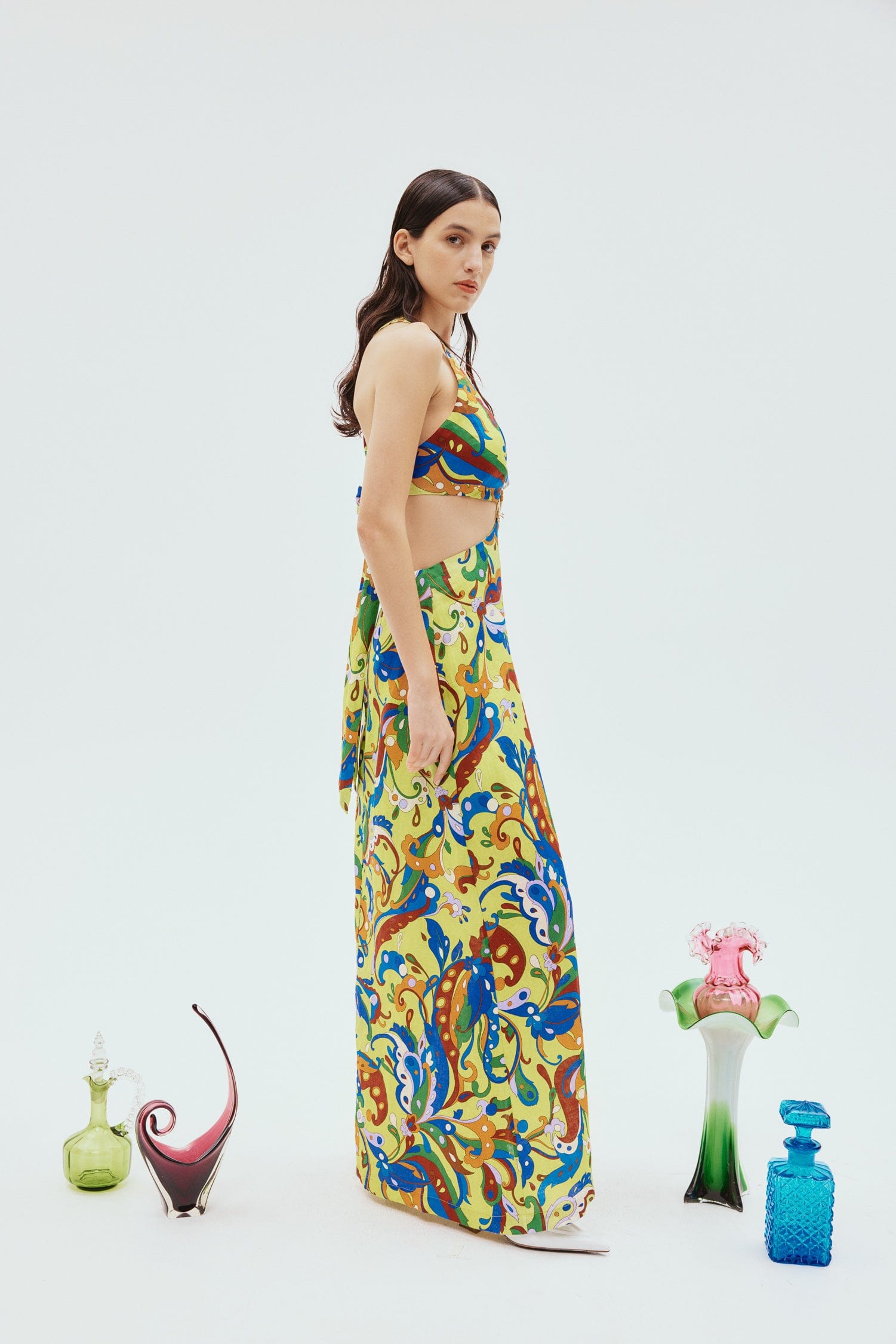 YVETTE CUT OUT MIDI DRESS