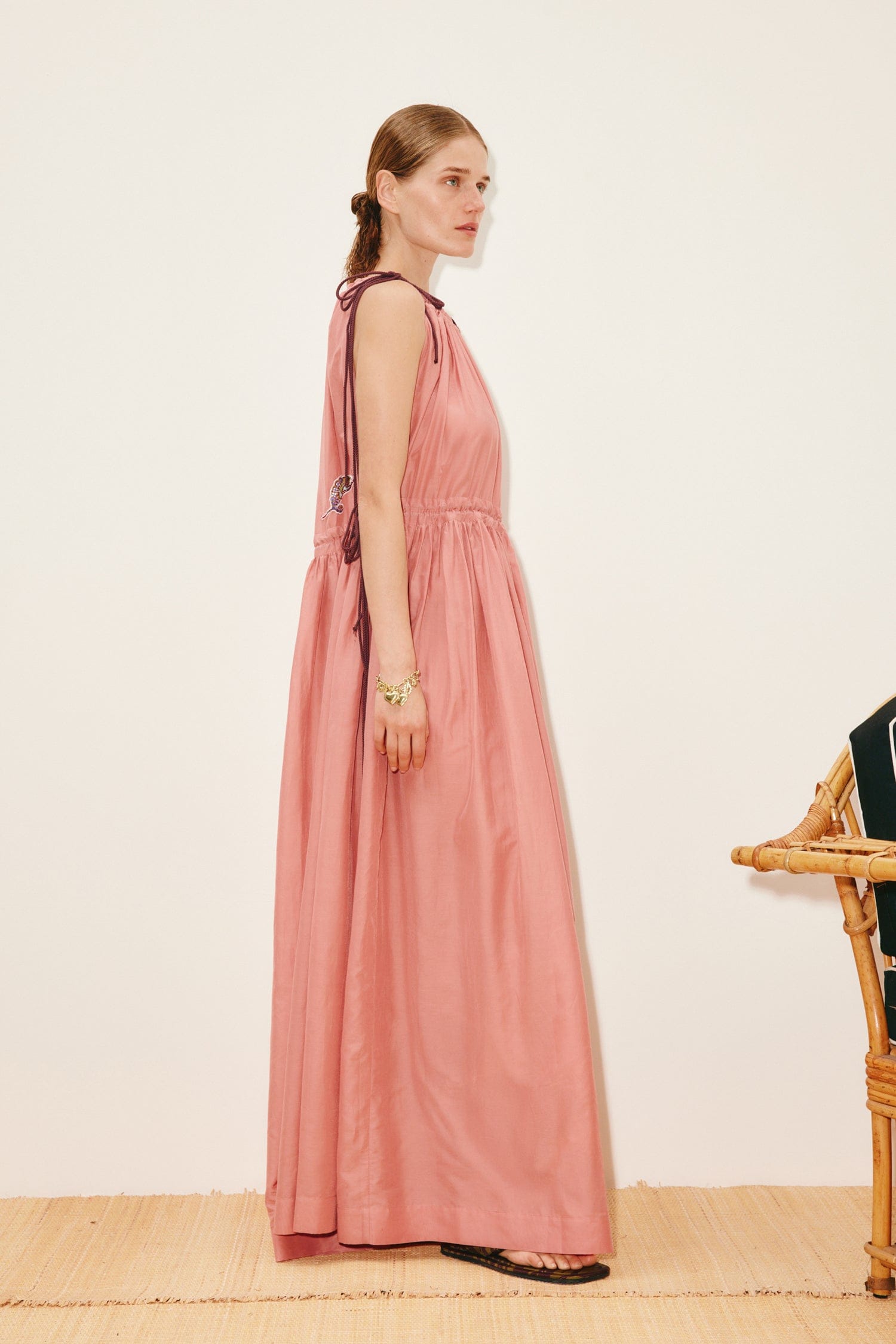 Alemais Women's Zuri Embellished Midi Dress, Rose | Size: US8/AU12